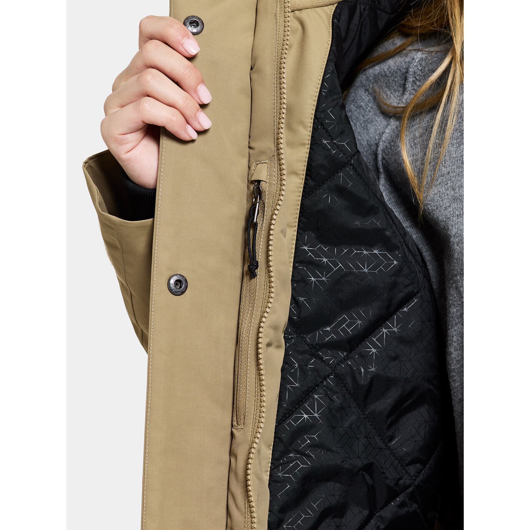 Didriksons Parka Frida Wns Parka 7 504815 Béžová Regular Fit - Pepit.cz