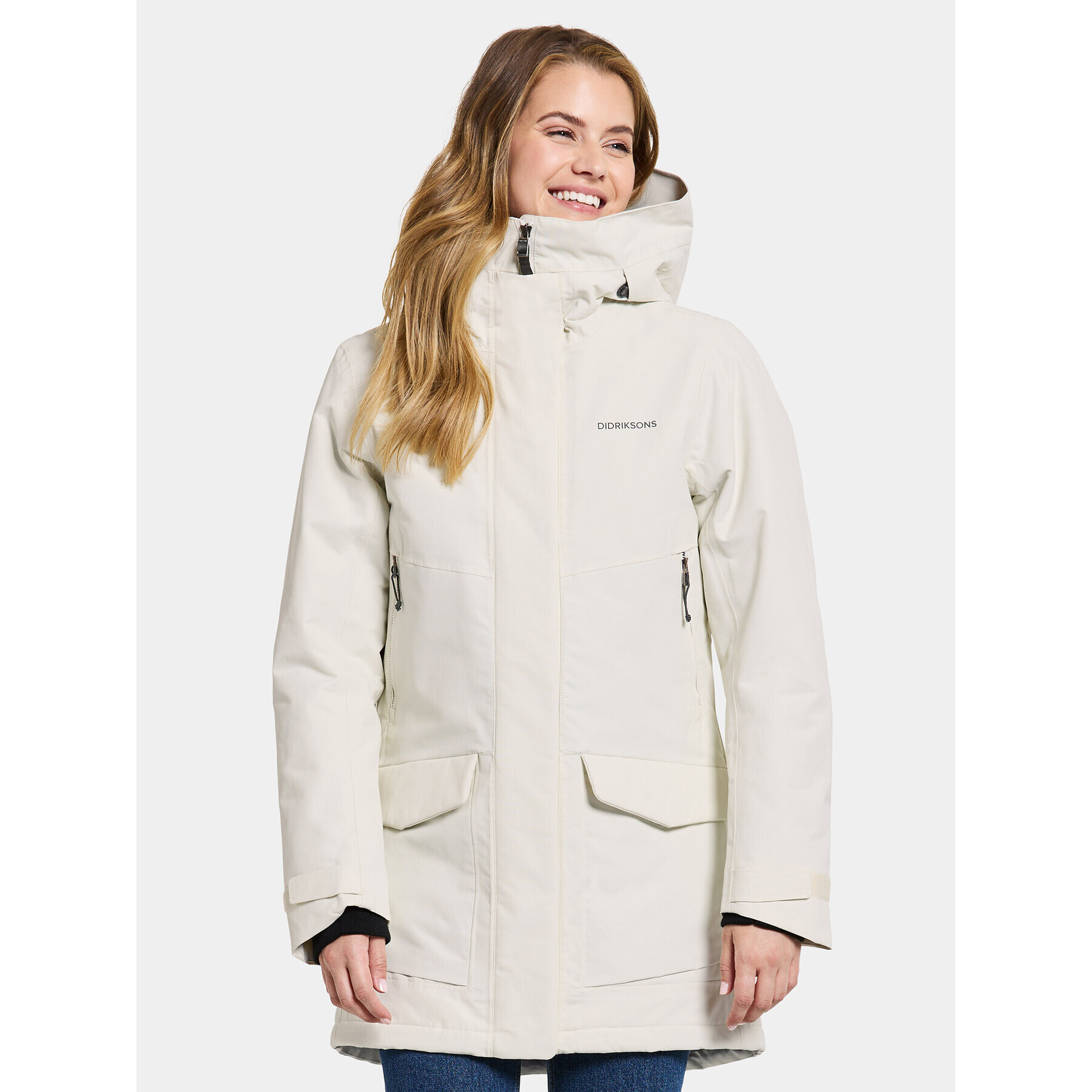 Didriksons Parka Frida Wns Parka 7 504815 Bílá Regular Fit - Pepit.cz