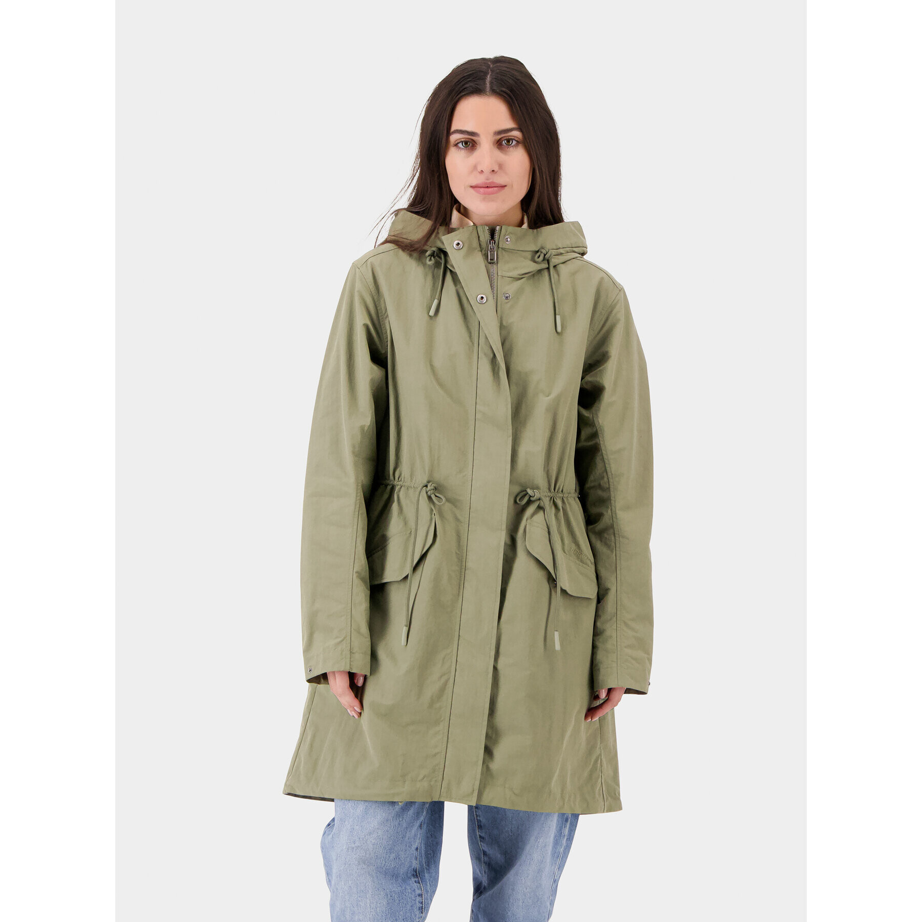 Didriksons Parka Helen 504644 Zelená Regular Fit - Pepit.cz