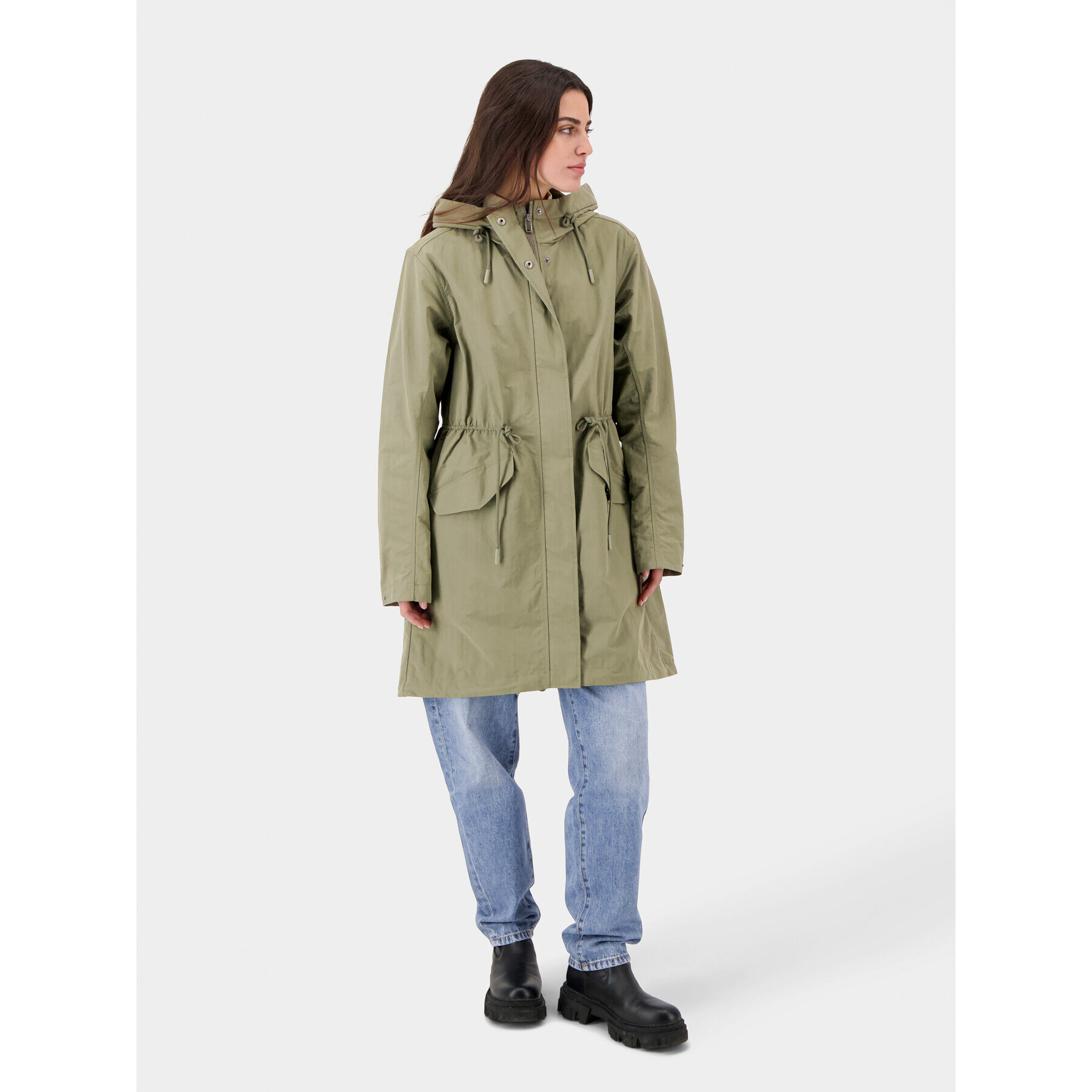 Didriksons Parka Helen 504644 Zelená Regular Fit - Pepit.cz