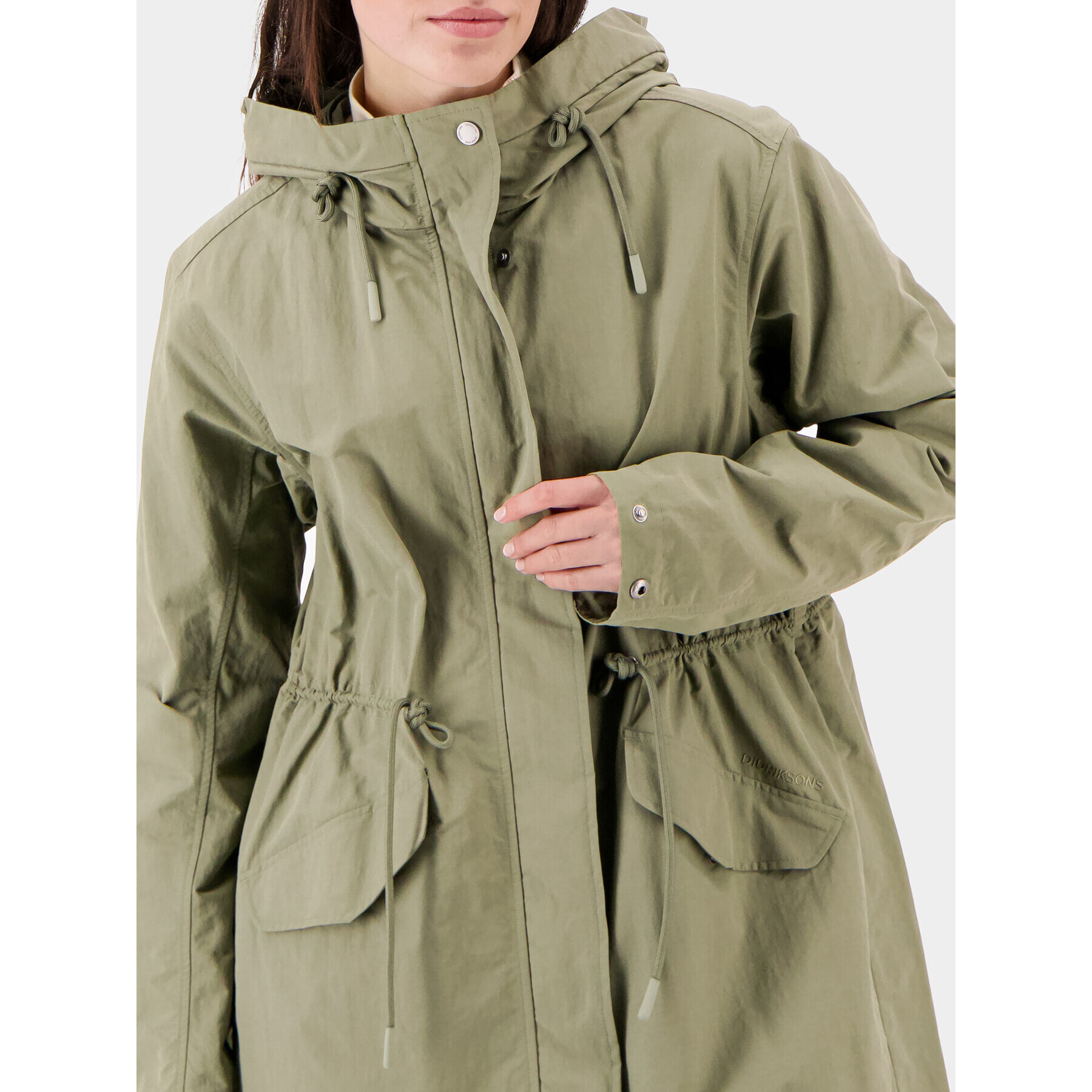 Didriksons Parka Helen 504644 Zelená Regular Fit - Pepit.cz