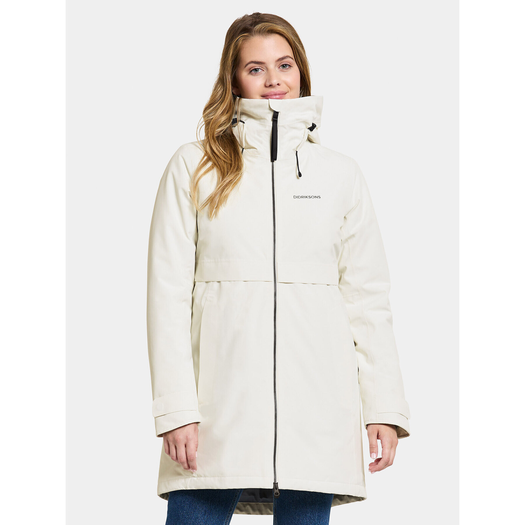 Didriksons Parka Helle Wns Parka 5 504301 Bílá Regular Fit - Pepit.cz