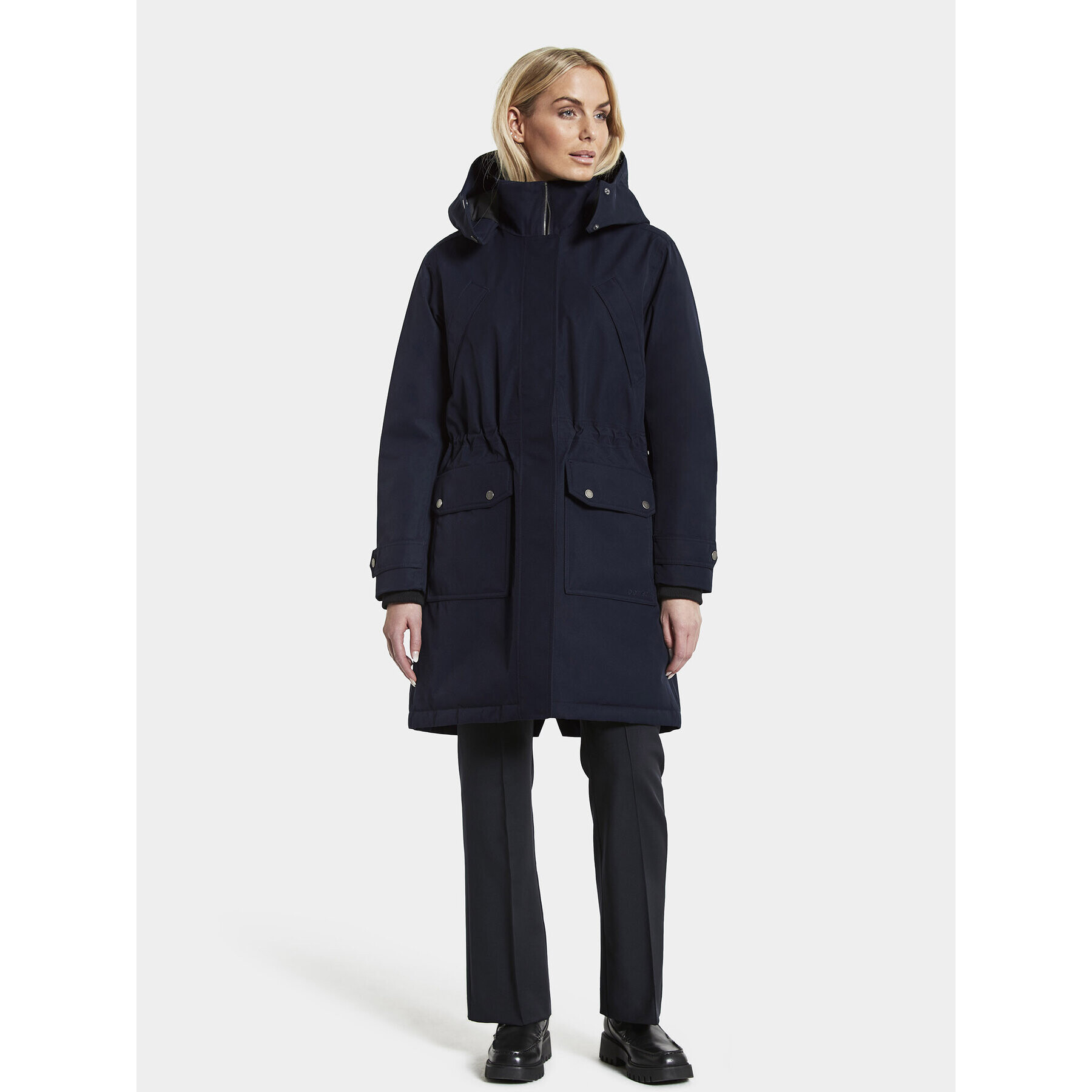 Didriksons Parka Lene 504261 Tmavomodrá Relaxed Fit - Pepit.cz