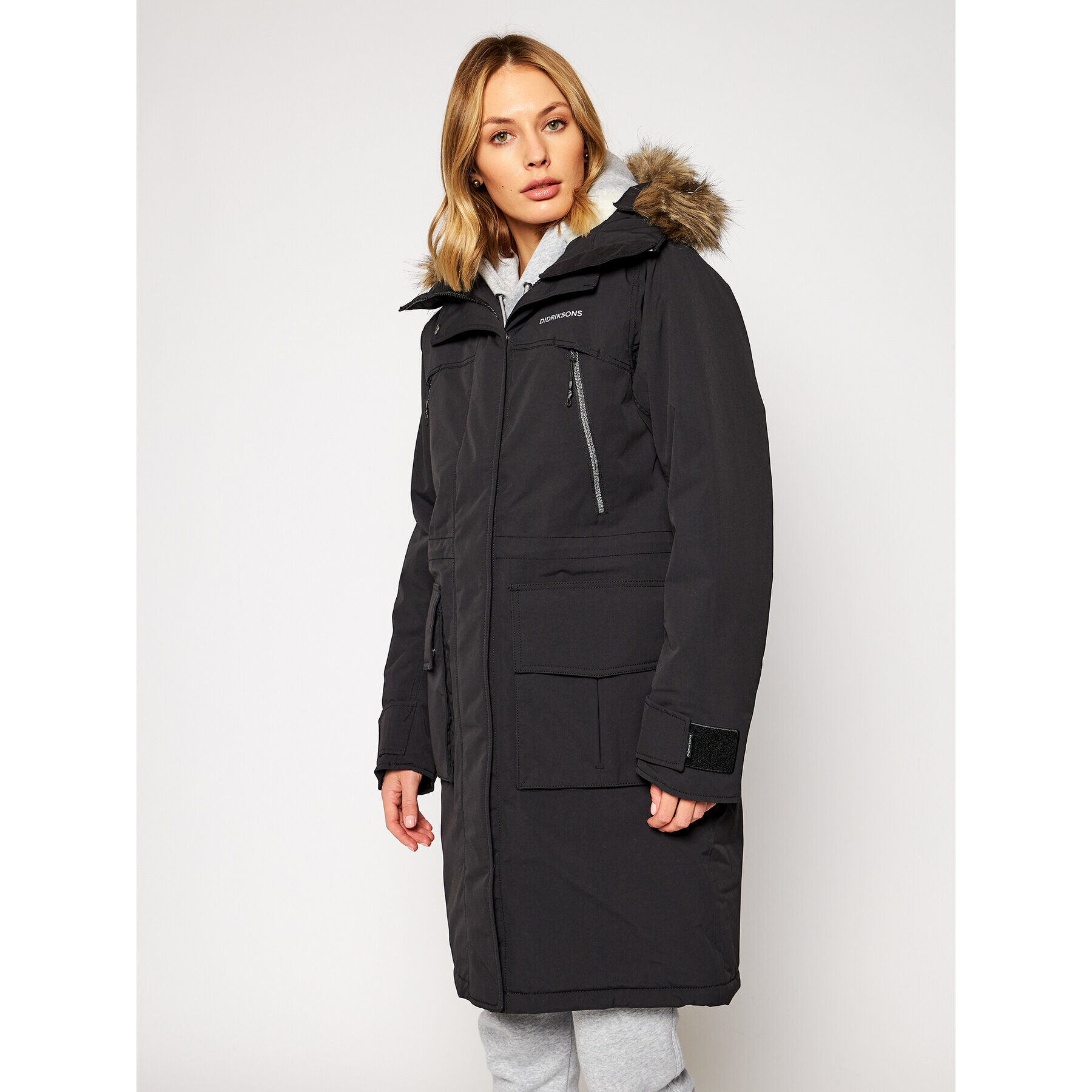 Didriksons Parka Leona 503157 Černá Classic Fit - Pepit.cz