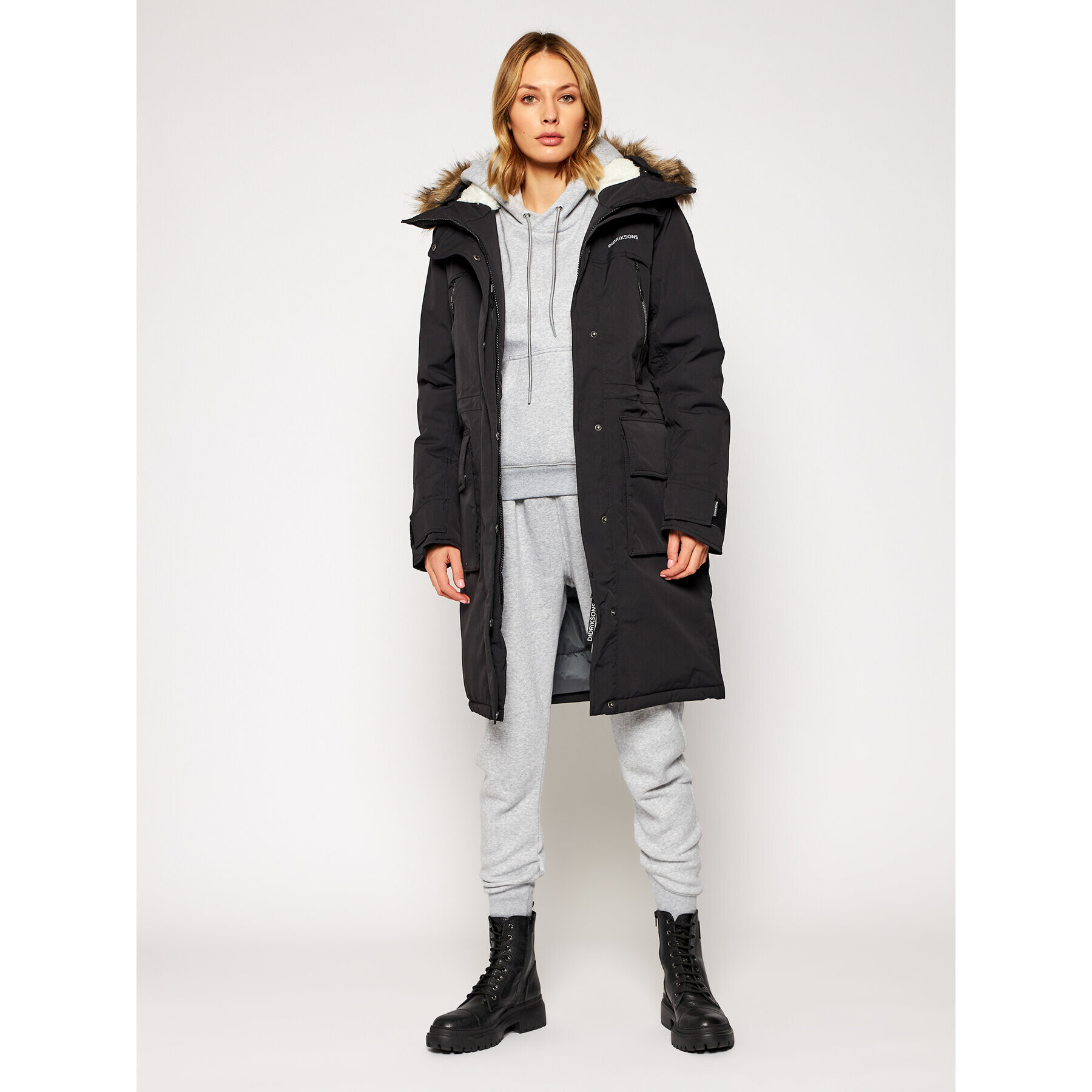 Didriksons Parka Leona 503157 Černá Classic Fit - Pepit.cz