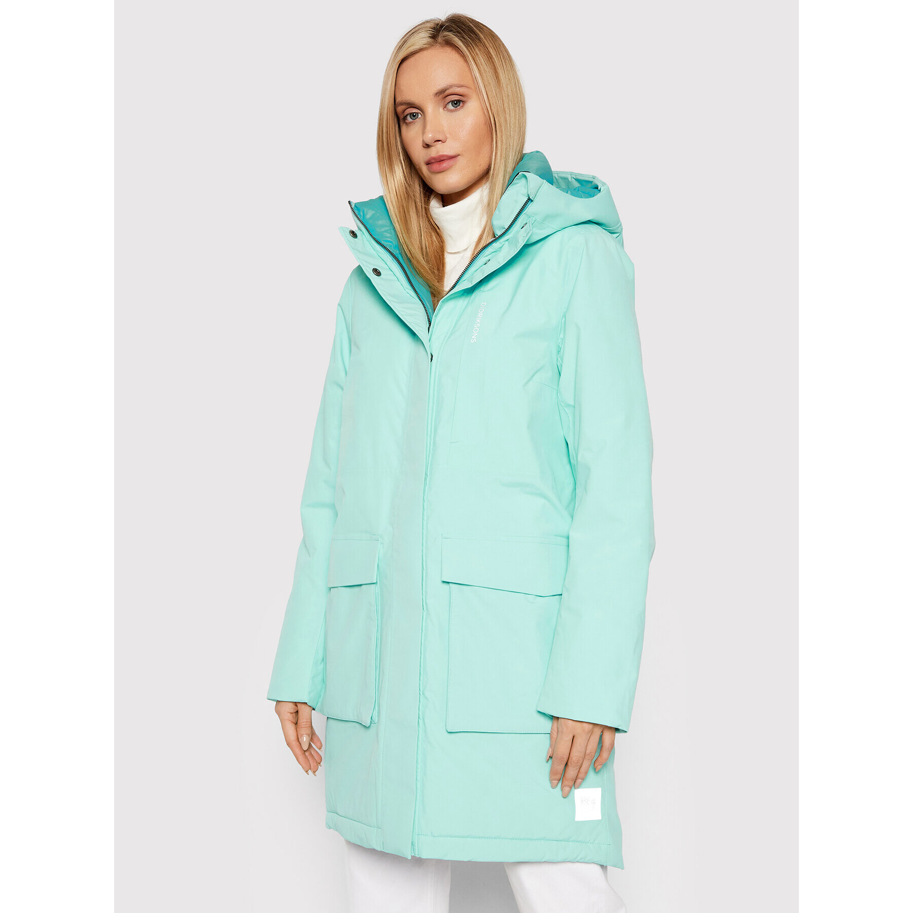 Didriksons Parka Leya 503876 Modrá Relaxed Fit - Pepit.cz