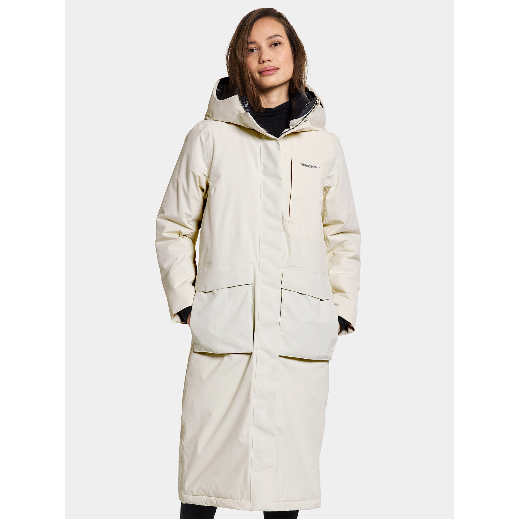 Didriksons Parka Leya Wns Parka L 3 504846 Bílá Regular Fit - Pepit.cz