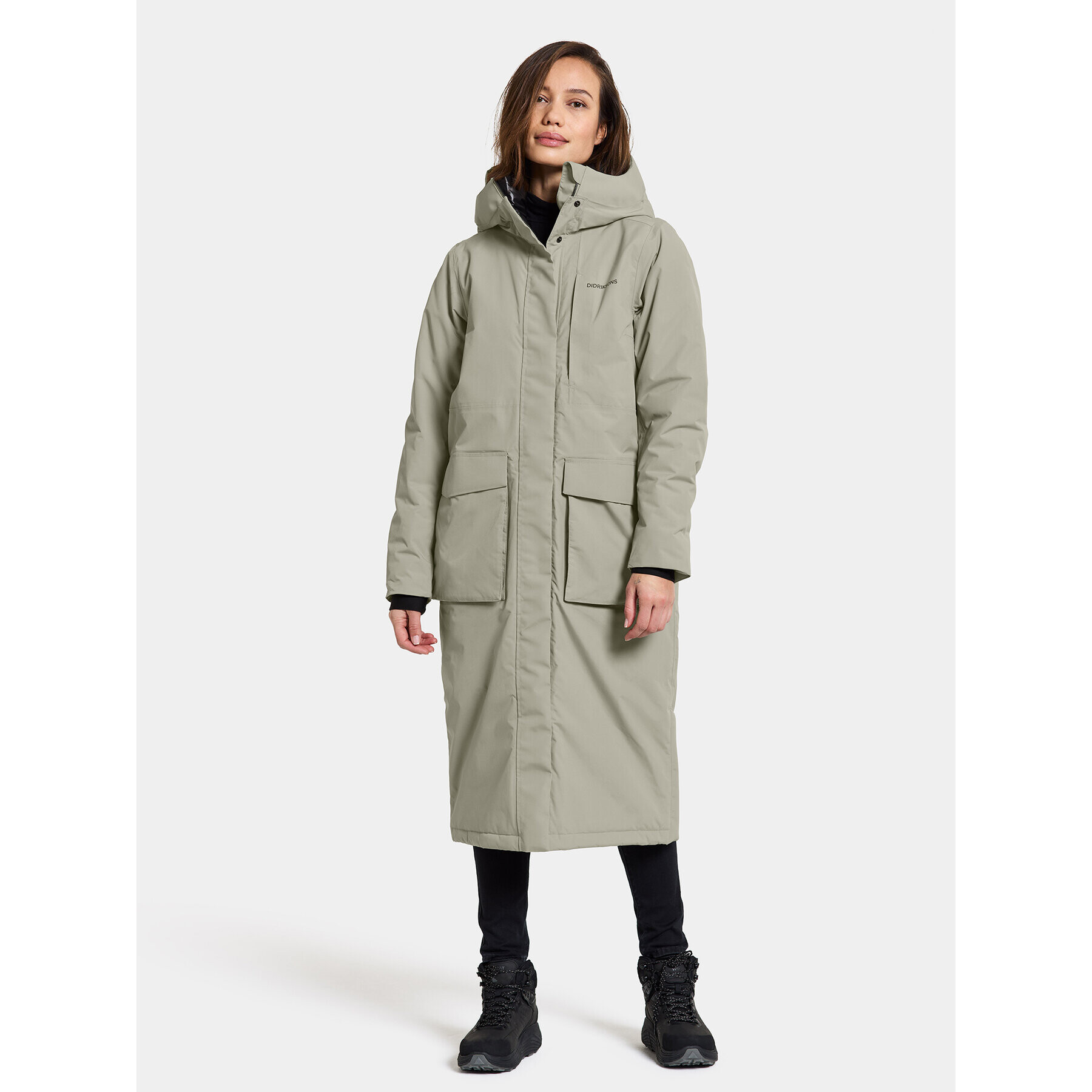 Didriksons Parka Leya Wns Parka L 3 504846 Zelená Regular Fit - Pepit.cz