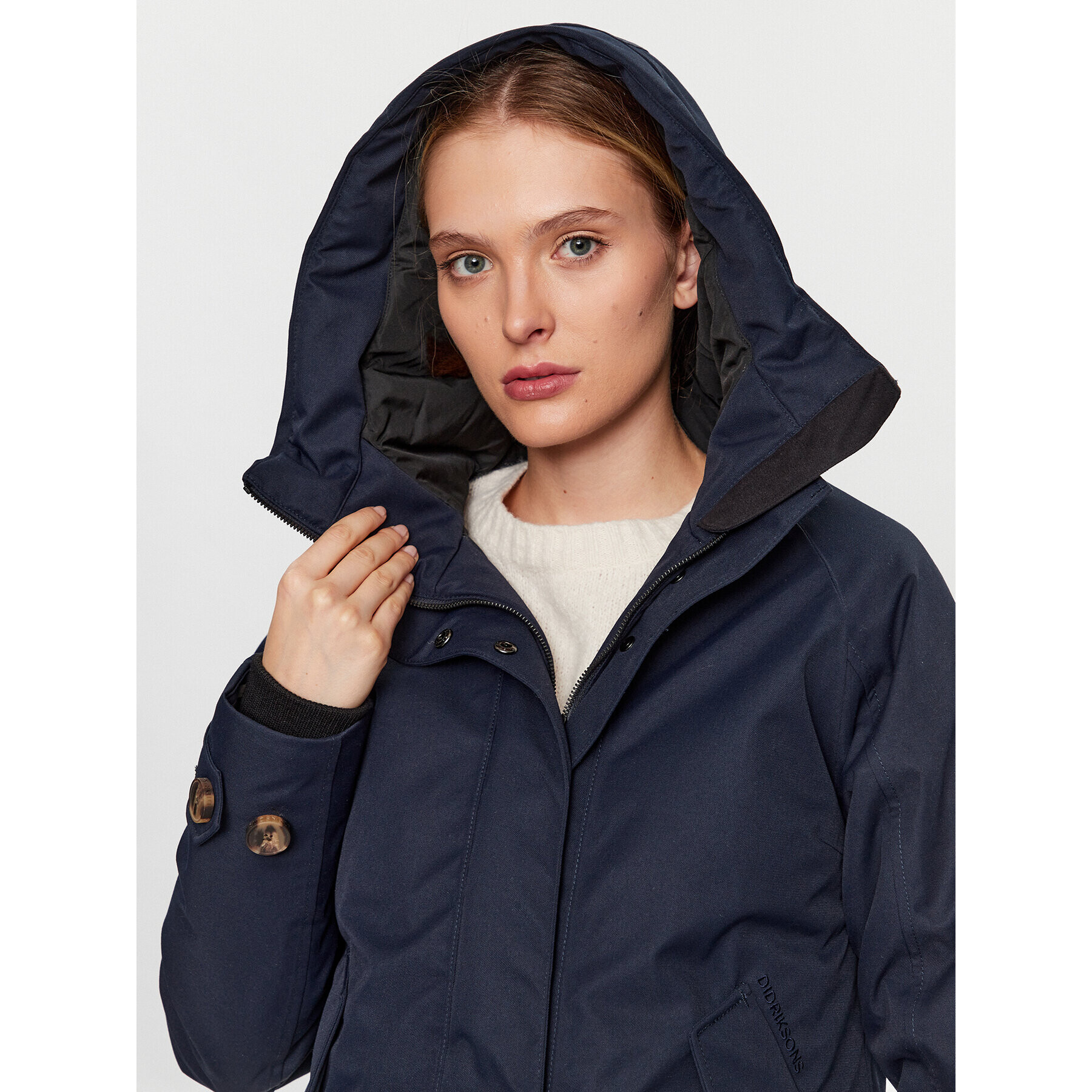 Didriksons Parka Luna 504379 Tmavomodrá Regular Fit - Pepit.cz