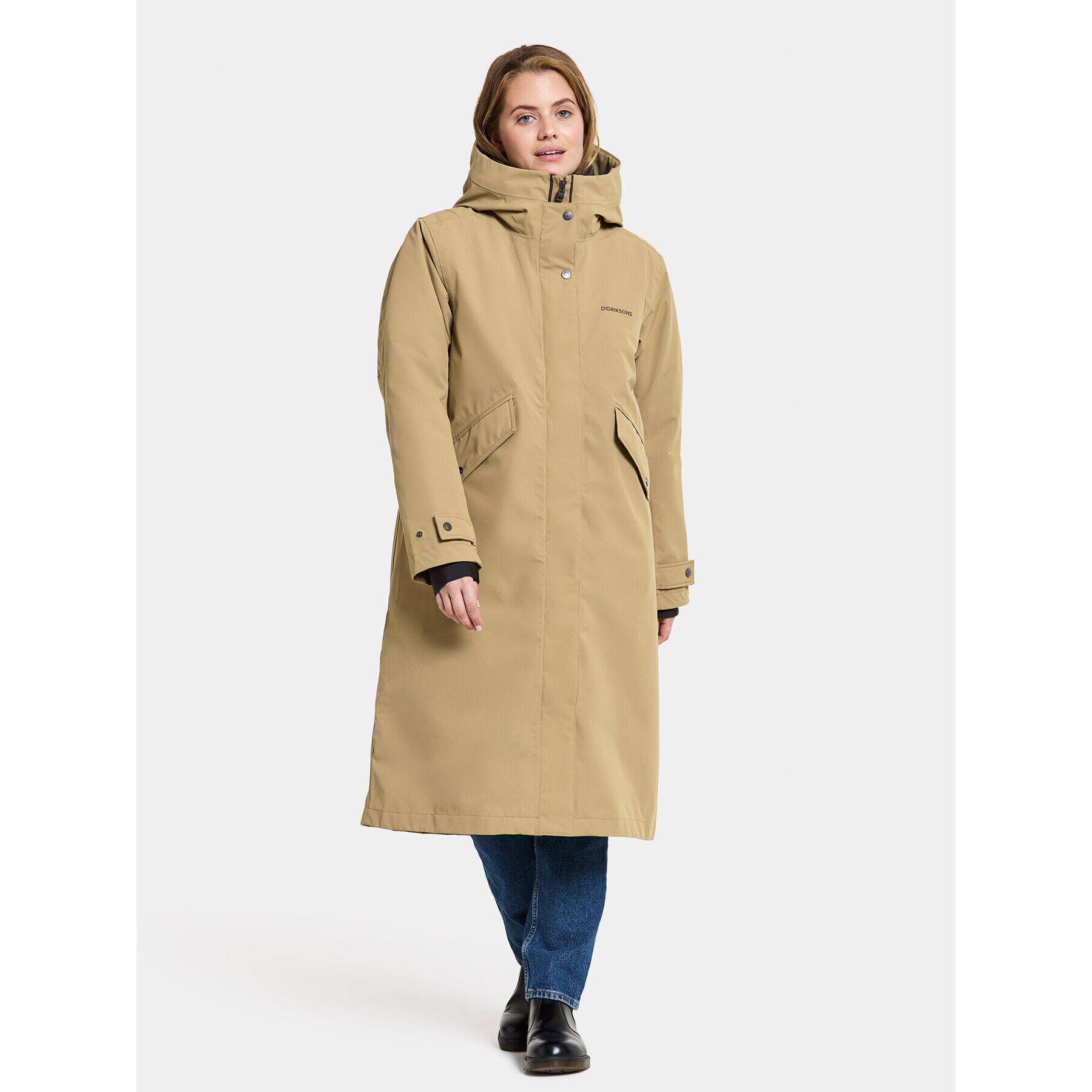 Didriksons Parka Mia Wns Parka L 504828 Béžová Regular Fit - Pepit.cz