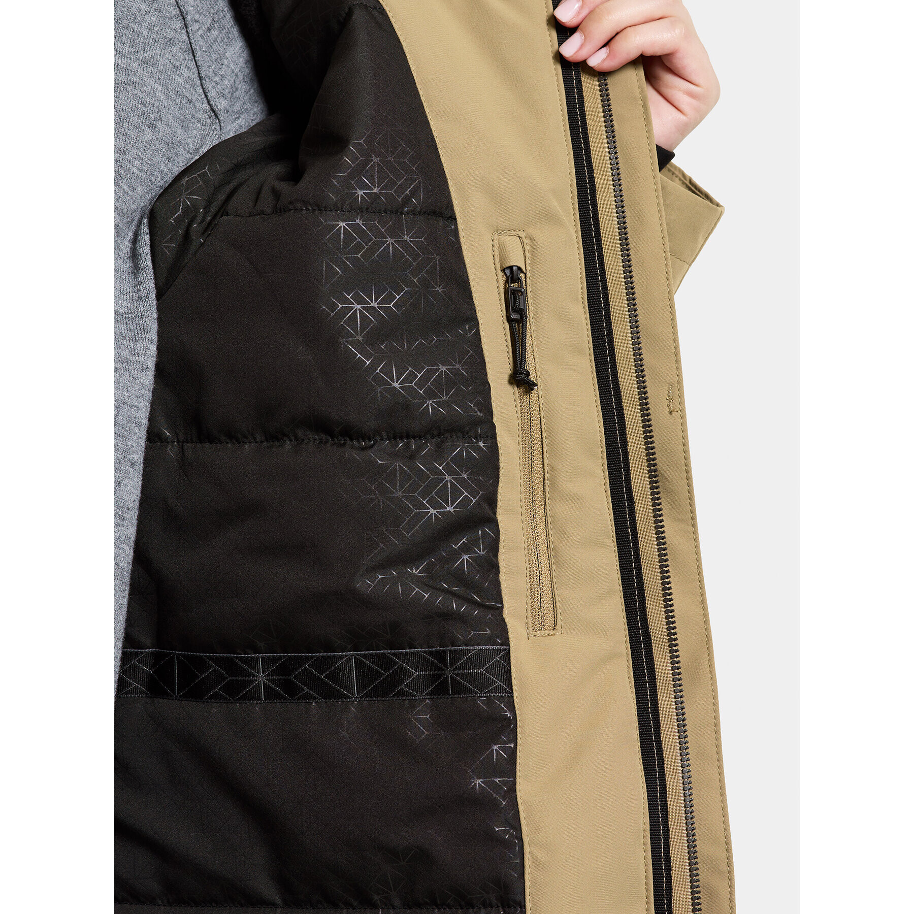 Didriksons Parka Mia Wns Parka L 504828 Béžová Regular Fit - Pepit.cz