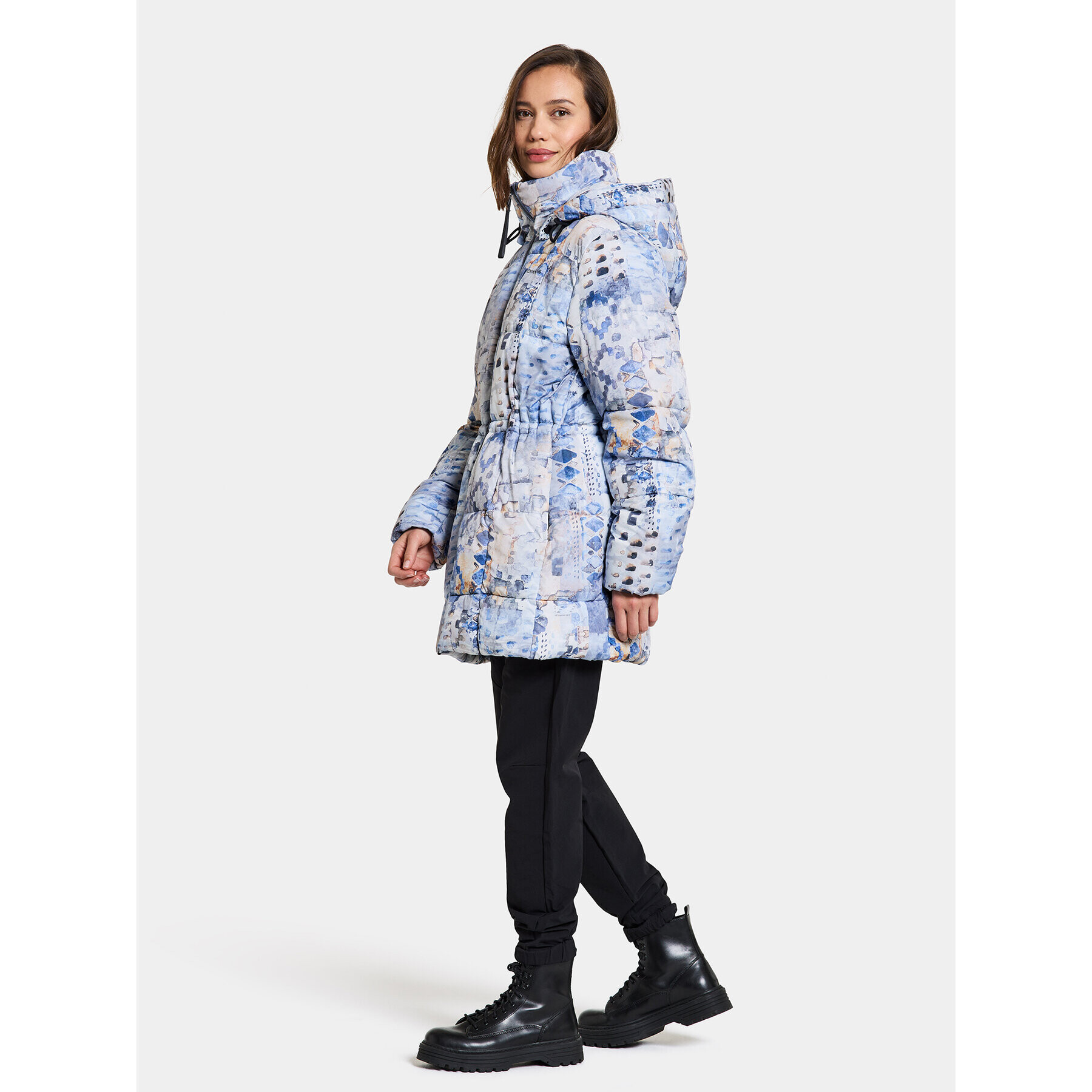 Didriksons Parka Sia Aop Wns Parka 504810 Modrá Standard Fit - Pepit.cz