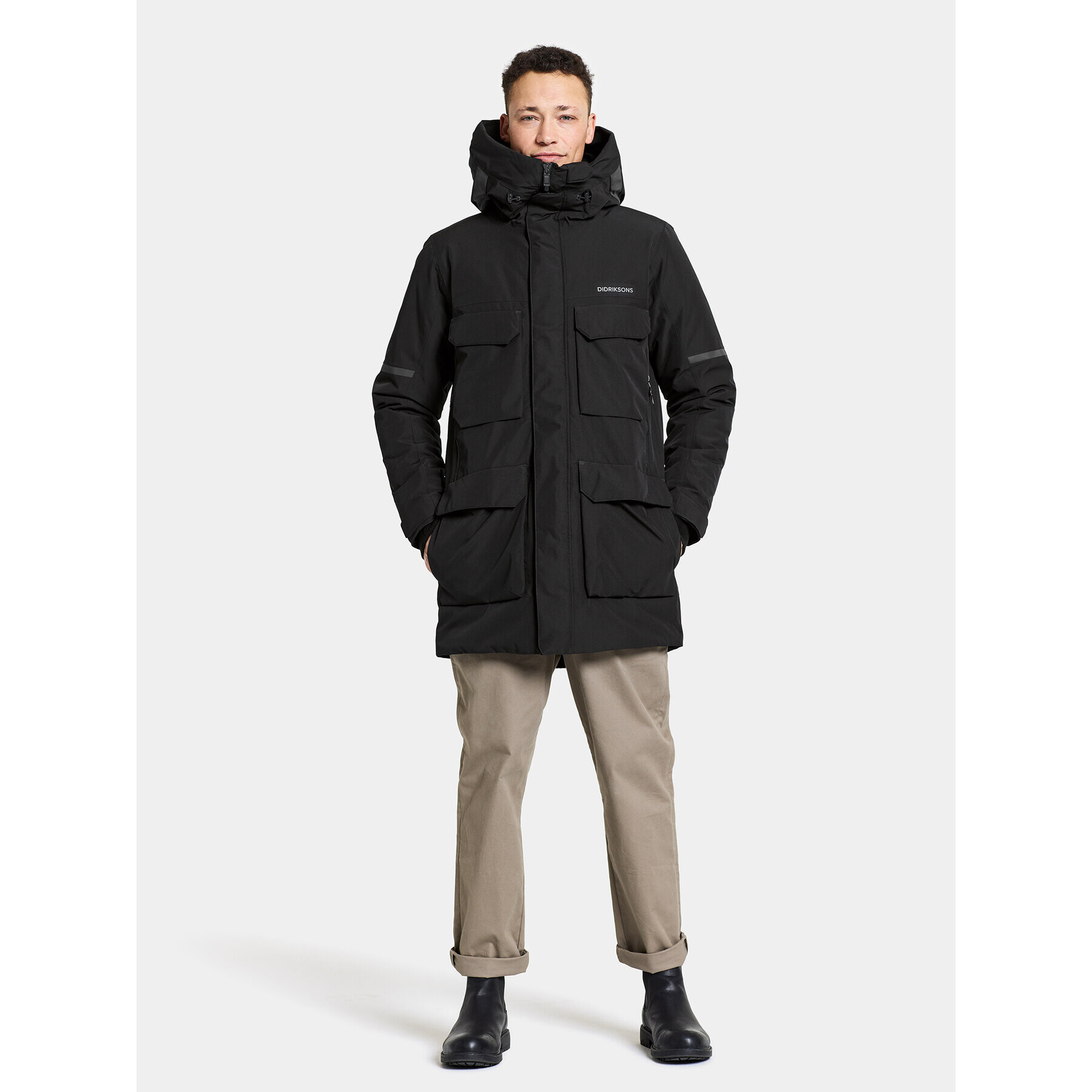 Didriksons Zimní bunda Drew Usx Parka 7 504853 Černá Standard Fit - Pepit.cz