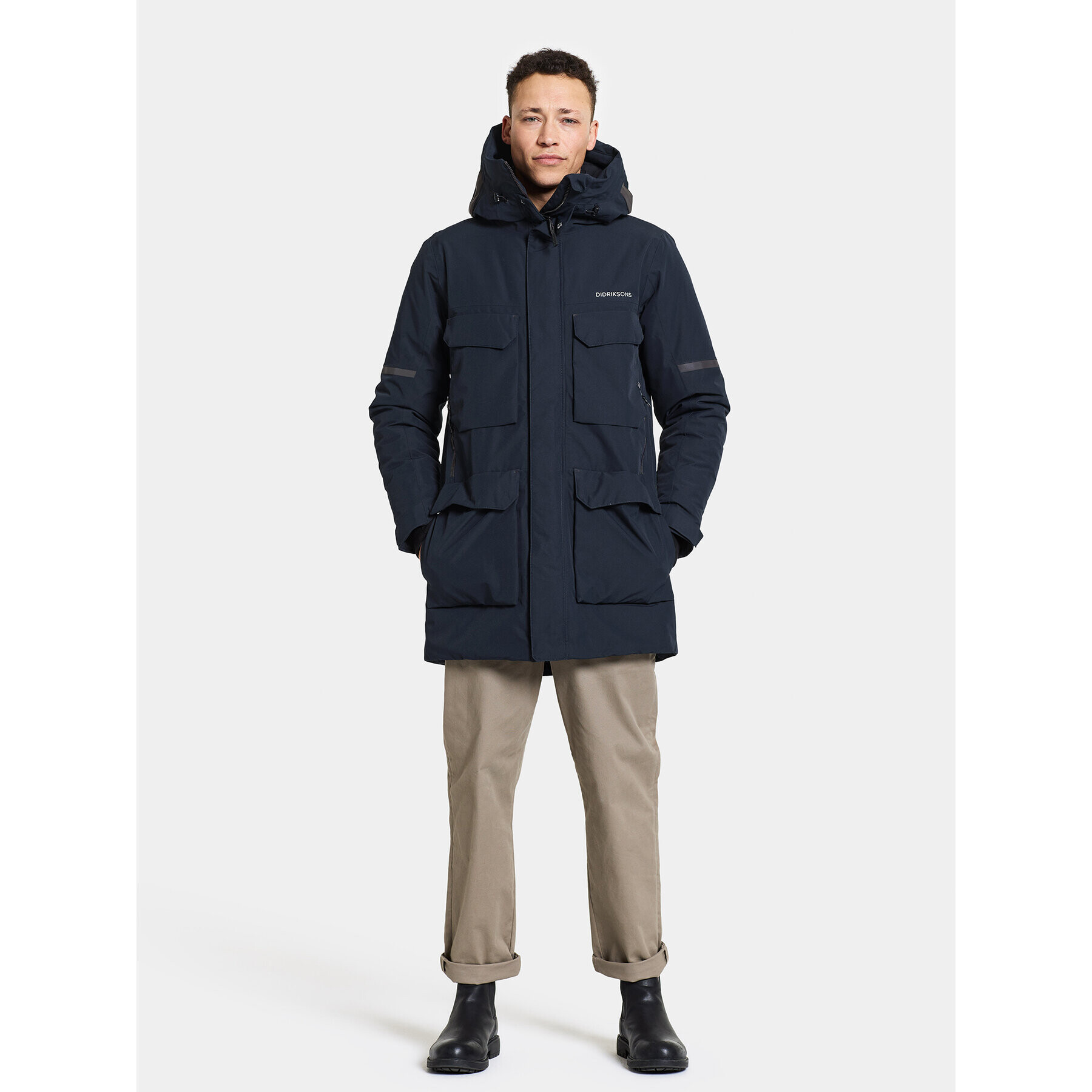 Didriksons Zimní bunda Drew Usx Parka 7 504853 Tmavomodrá Standard Fit - Pepit.cz