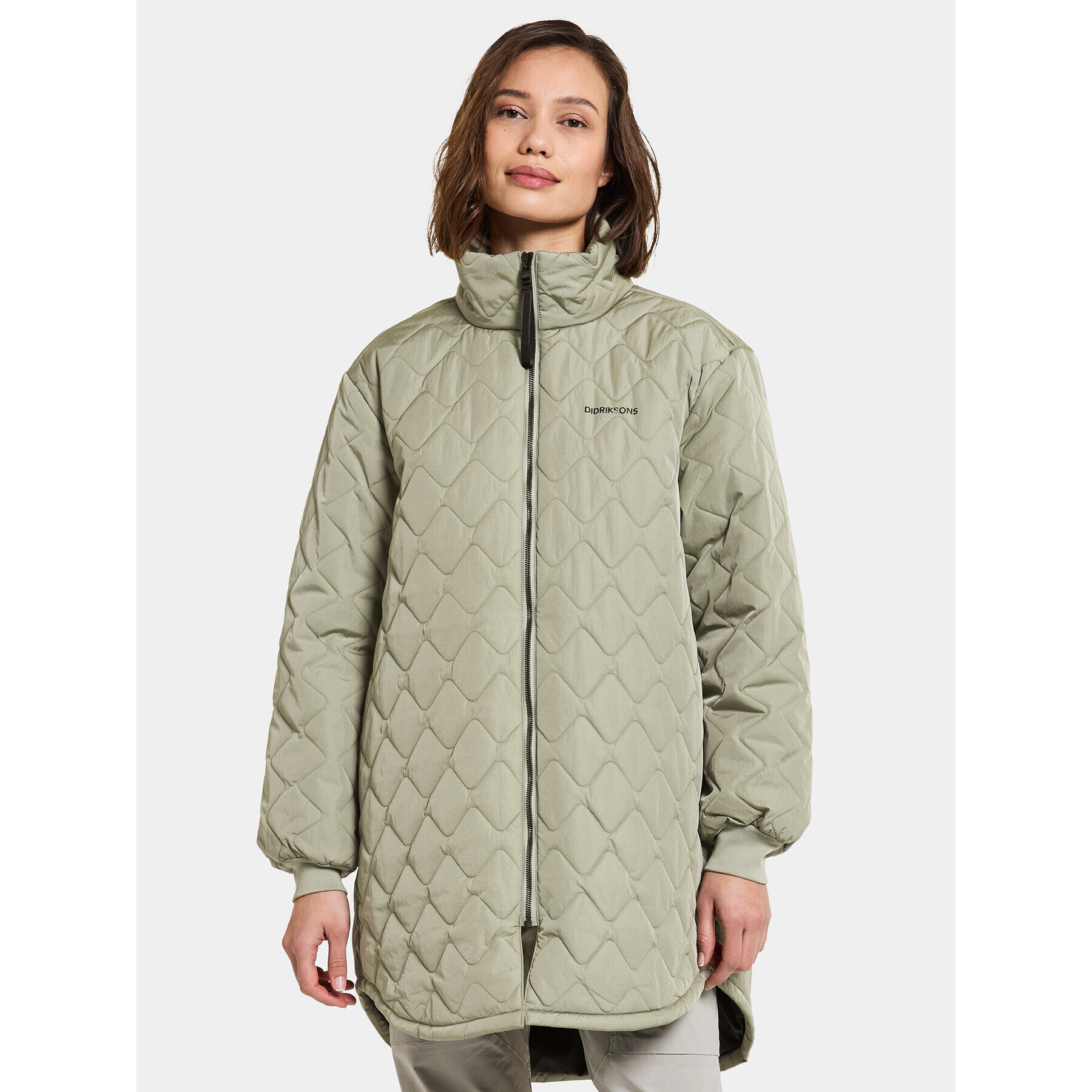 Didriksons Zimní bunda Gabbi Wns Parka 505048 Zelená Regular Fit - Pepit.cz