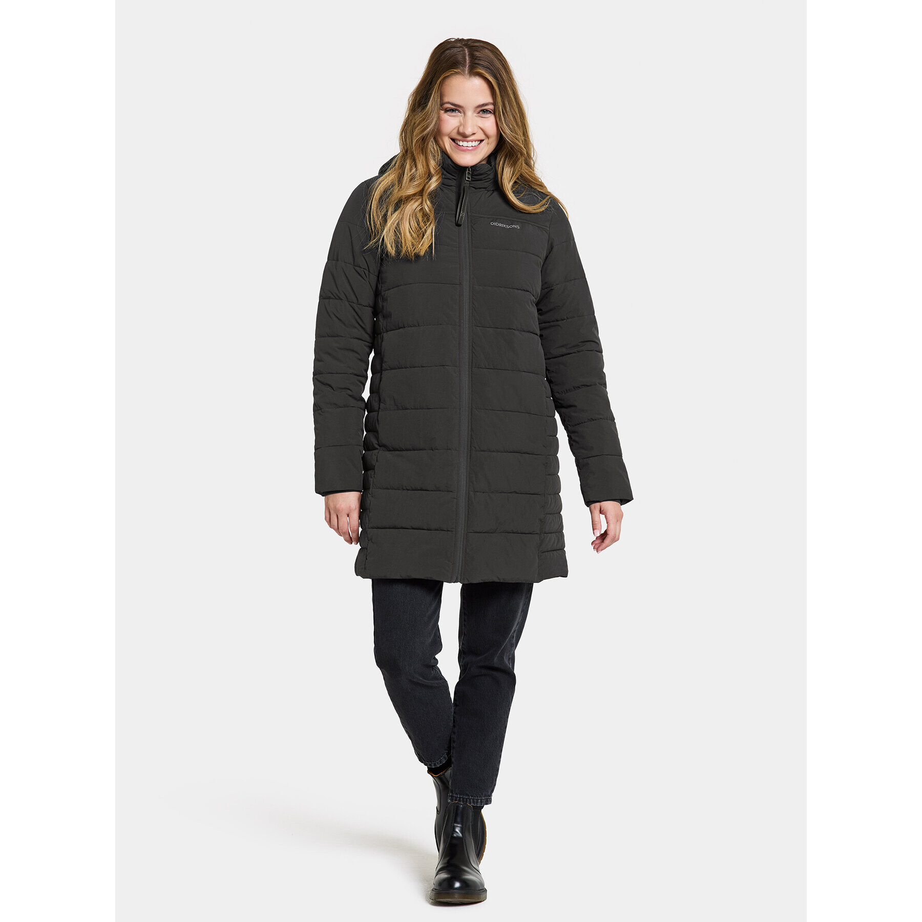 Didriksons Zimní bunda Katrin Wns Parka 505088 Černá Standard Fit - Pepit.cz