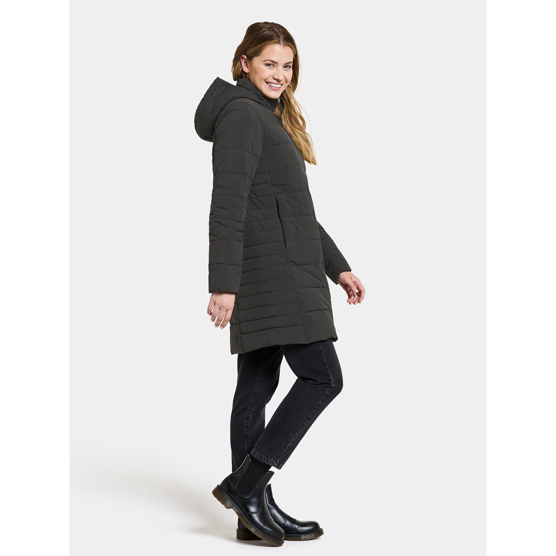 Didriksons Zimní bunda Katrin Wns Parka 505088 Černá Standard Fit - Pepit.cz