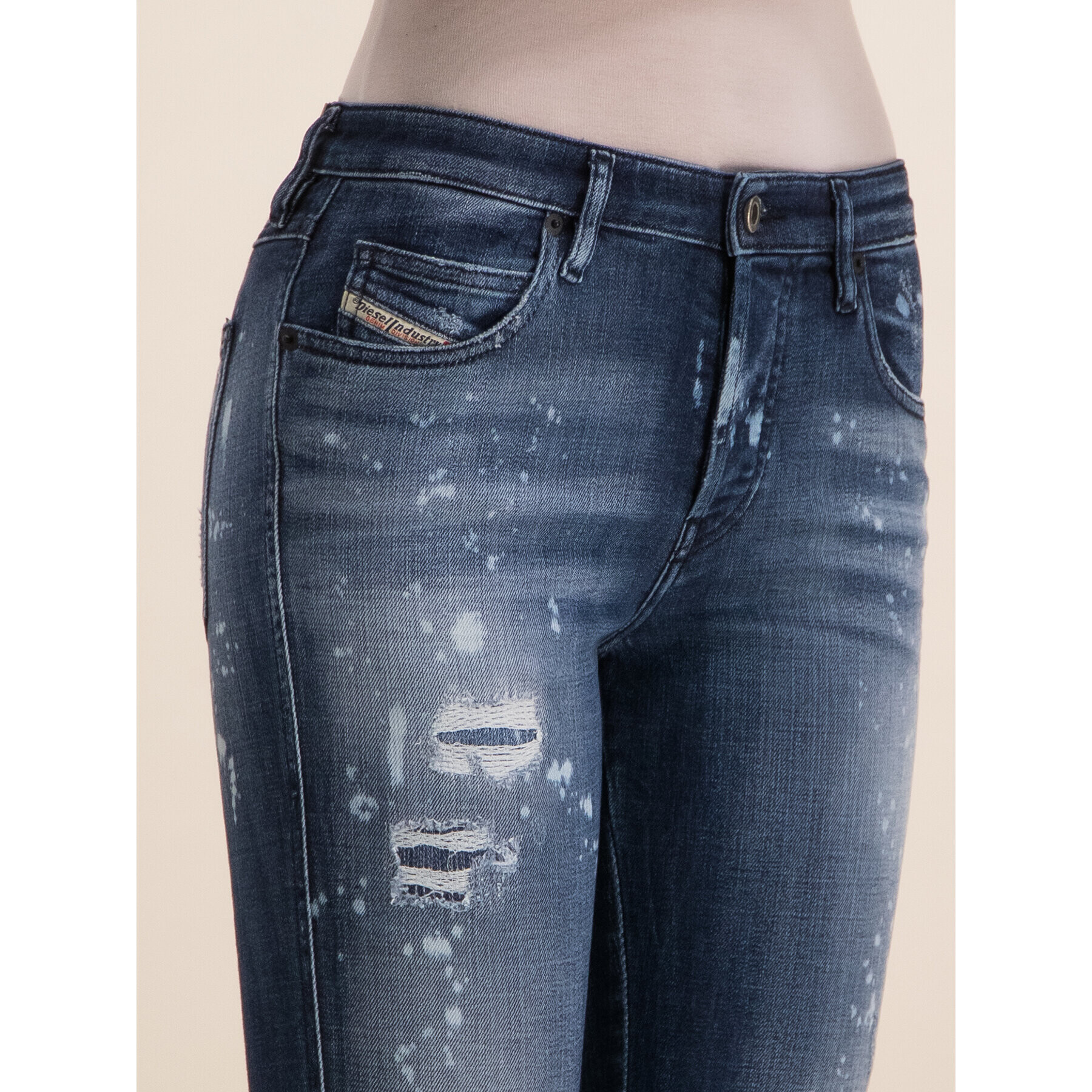 Diesel Jeansy Babhila 00S7L 0091Y Tmavomodrá Skinny Fit - Pepit.cz