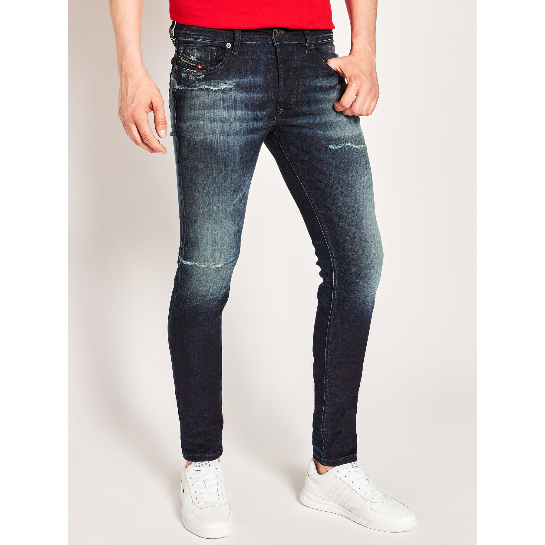 Diesel Skinny Fit džíny Sleenker 00SWJF 0097P Tmavomodrá Skinny Fit - Pepit.cz