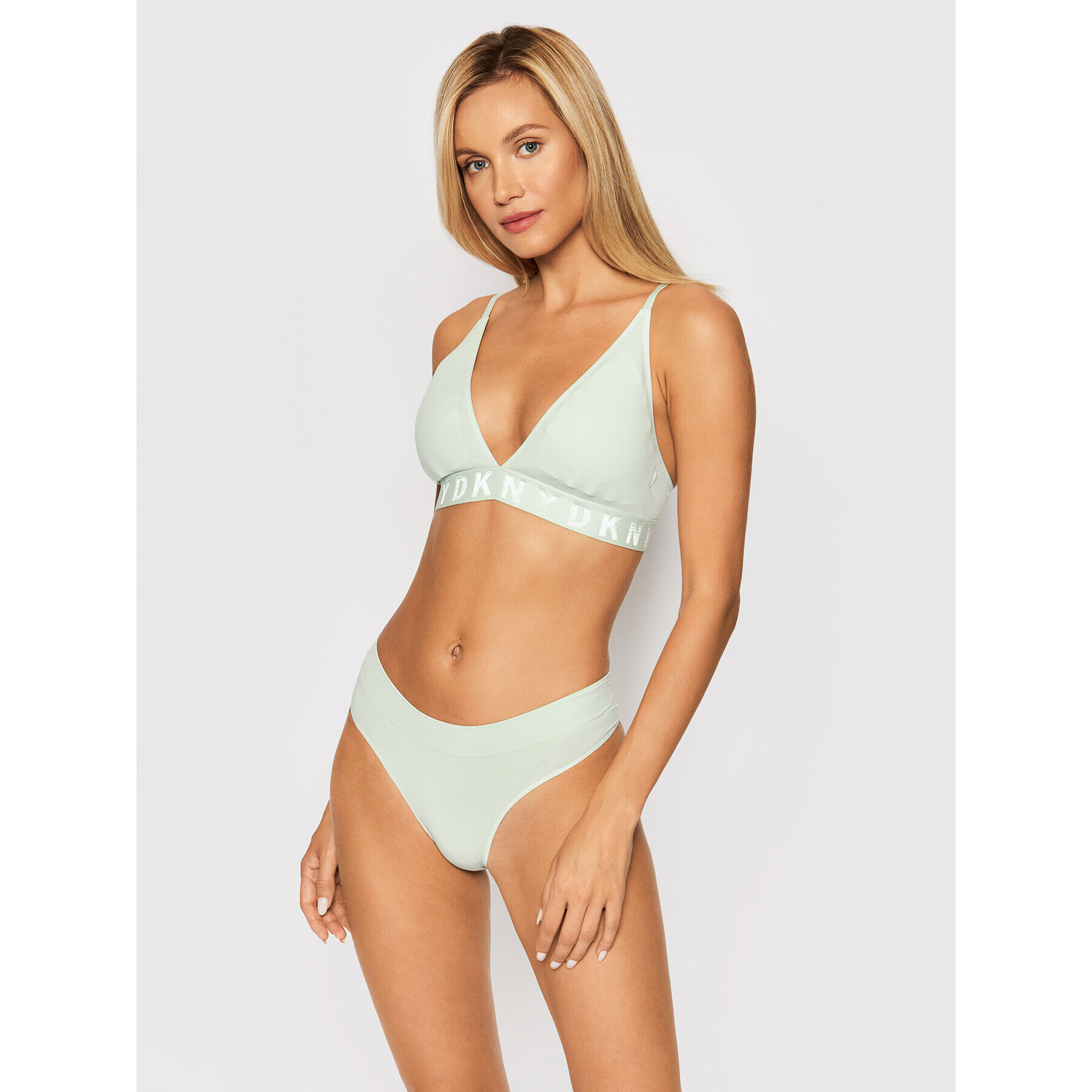 DKNY Kalhotky string DK5016 Zelená - Pepit.cz