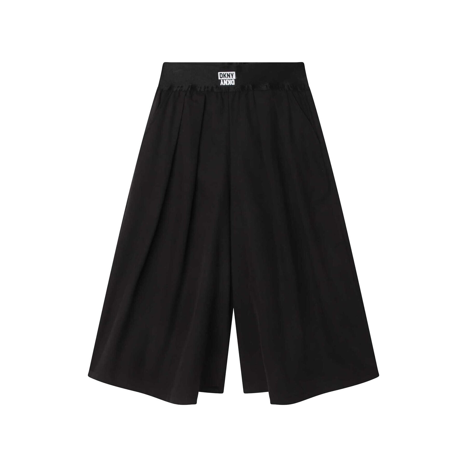 DKNY Kalhoty culottes D34A98 D Černá Loose Fit - Pepit.cz