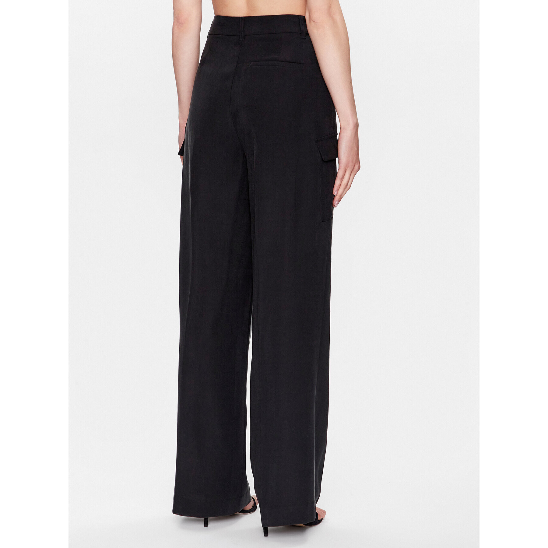 DKNY Kalhoty z materiálu P3BKTR20 Černá Relaxed Fit - Pepit.cz