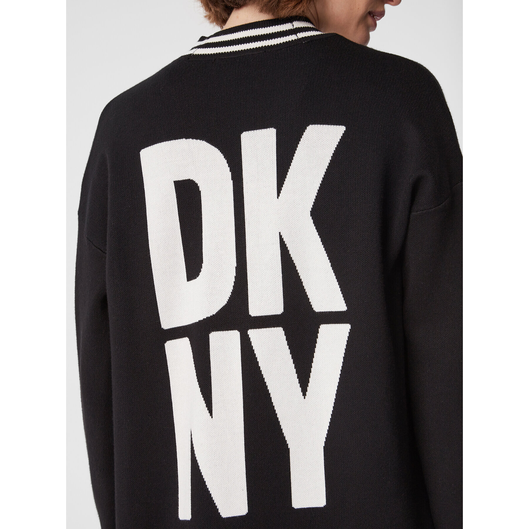 DKNY Kardigan P2MXY435 Černá Regular Fit - Pepit.cz