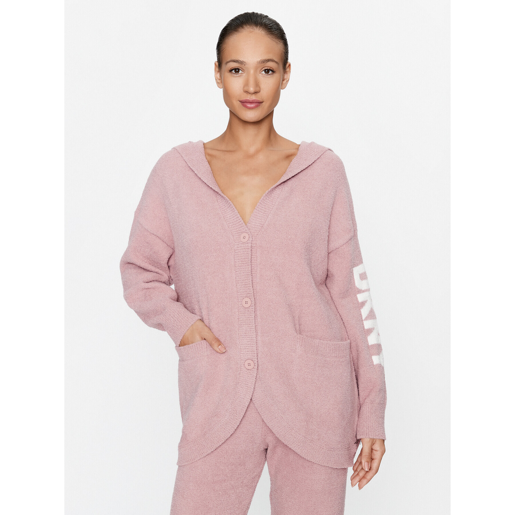 DKNY Kardigan YI2522687 Růžová Regular Fit - Pepit.cz