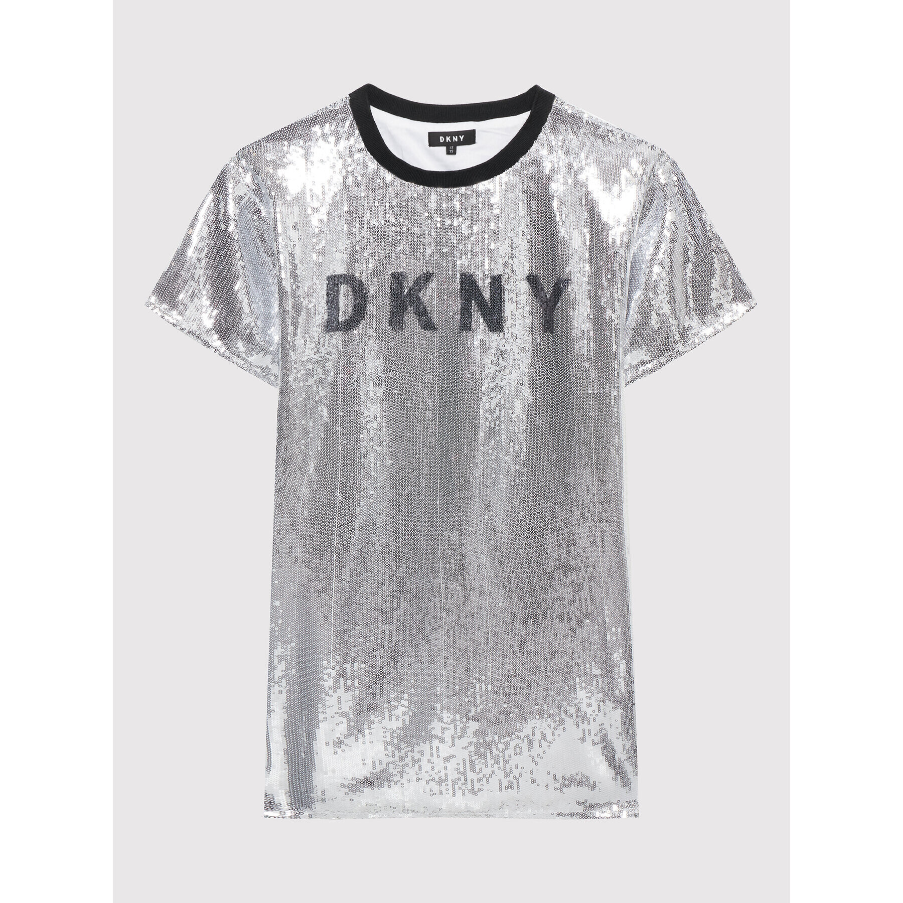 DKNY Každodenní šaty D32830 M Stříbrná Regular Fit - Pepit.cz