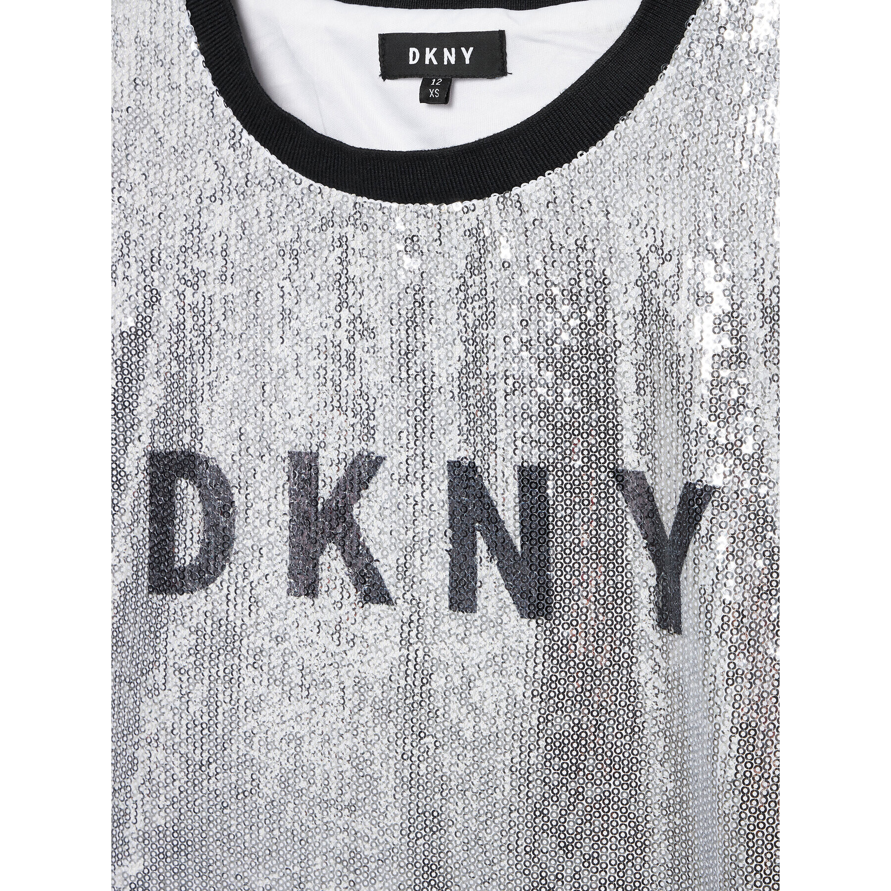 DKNY Každodenní šaty D32830 M Stříbrná Regular Fit - Pepit.cz