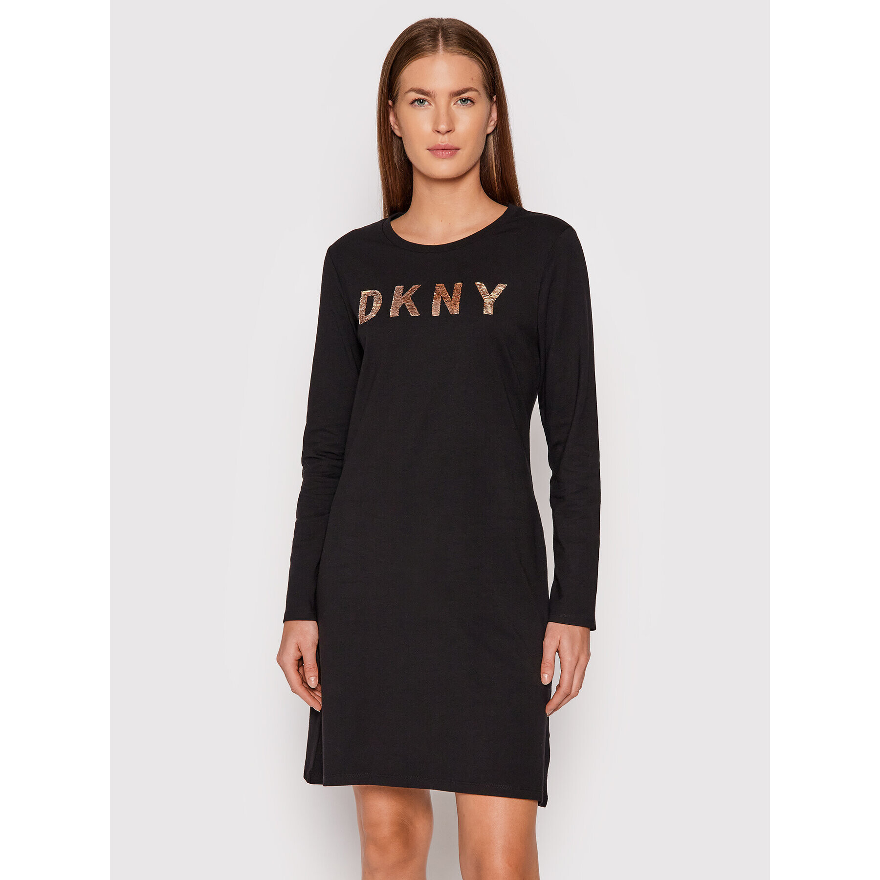 DKNY Každodenní šaty DD1GN18R Černá Regular Fit - Pepit.cz