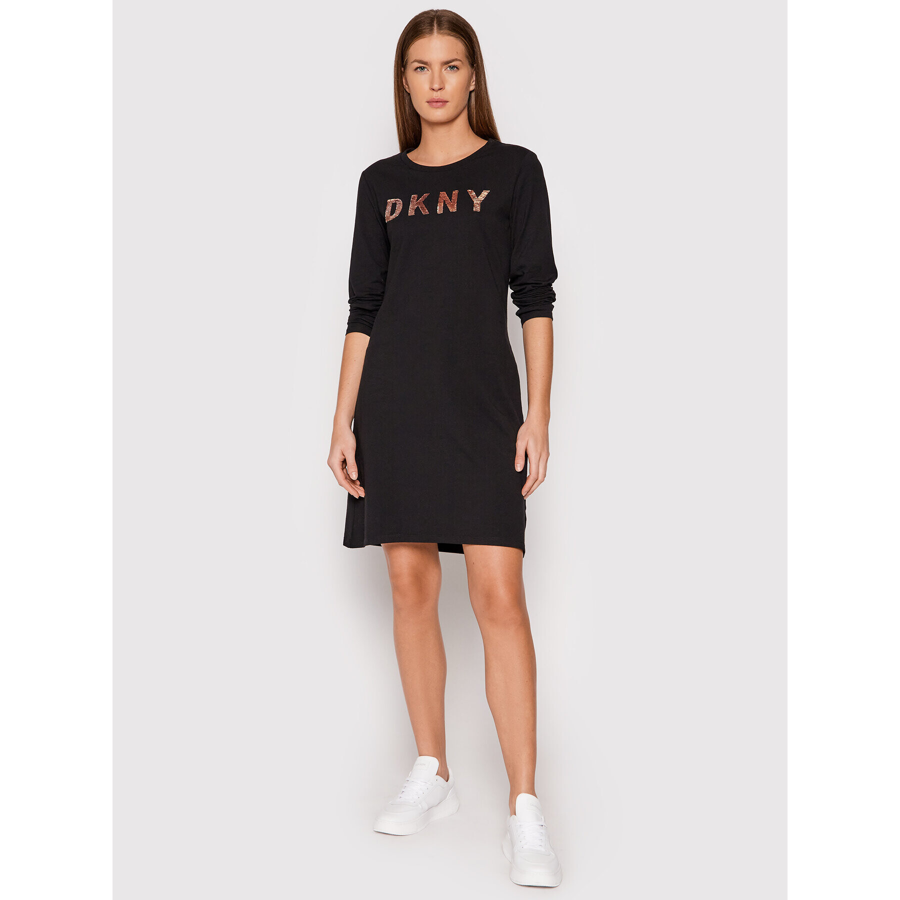 DKNY Každodenní šaty DD1GN18R Černá Regular Fit - Pepit.cz