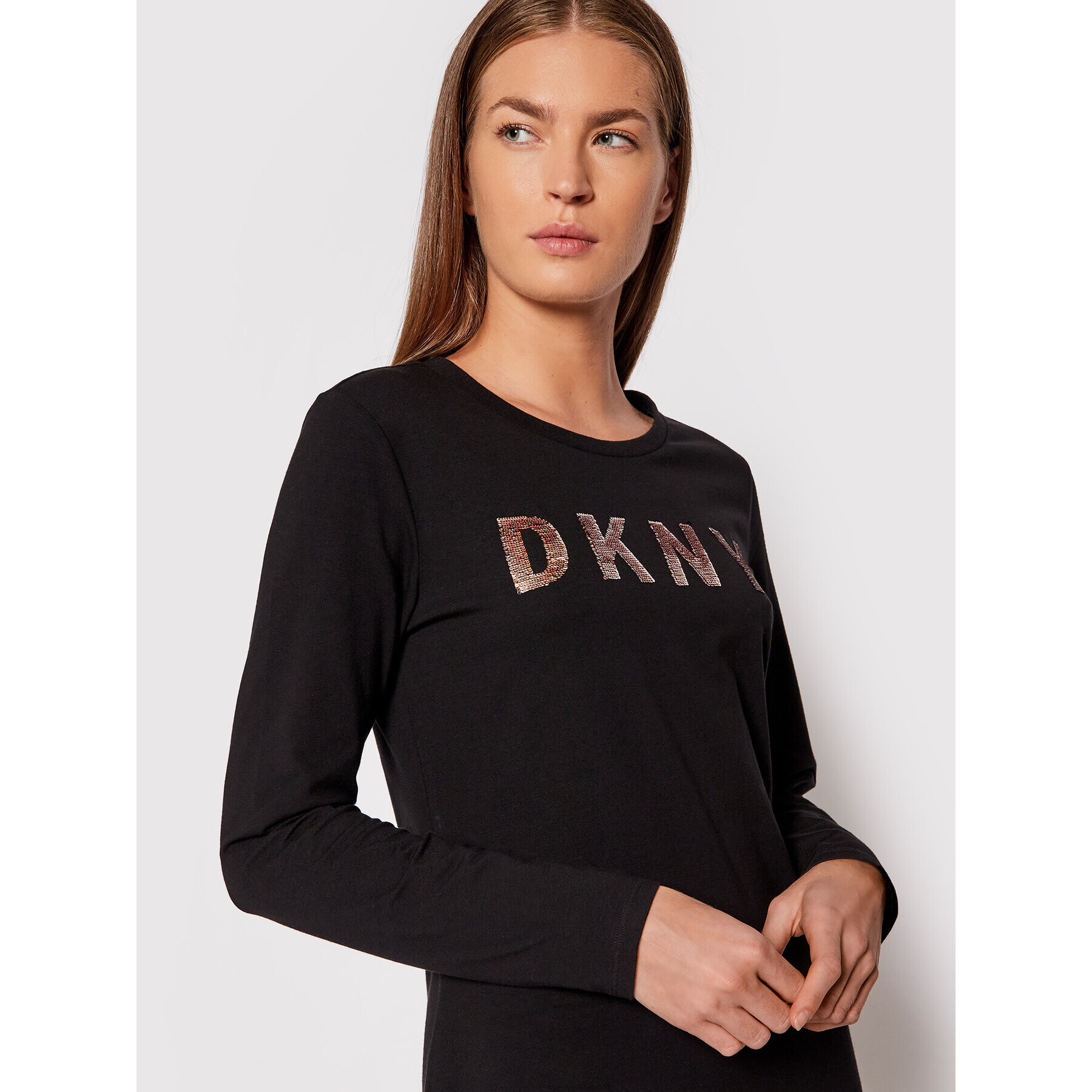 DKNY Každodenní šaty DD1GN18R Černá Regular Fit - Pepit.cz