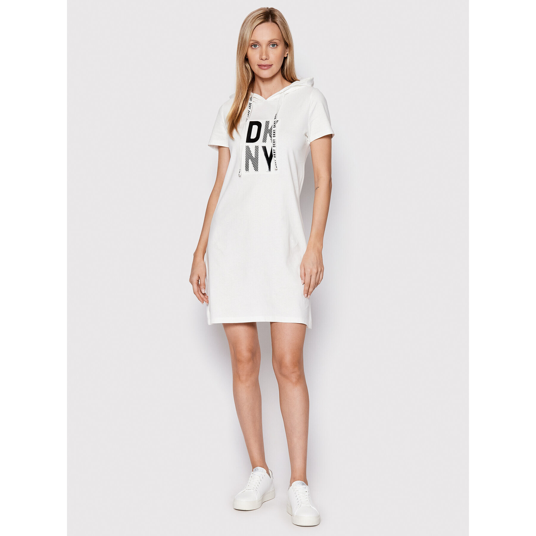 DKNY Každodenní šaty DD2A3218 Bílá Regular Fit - Pepit.cz