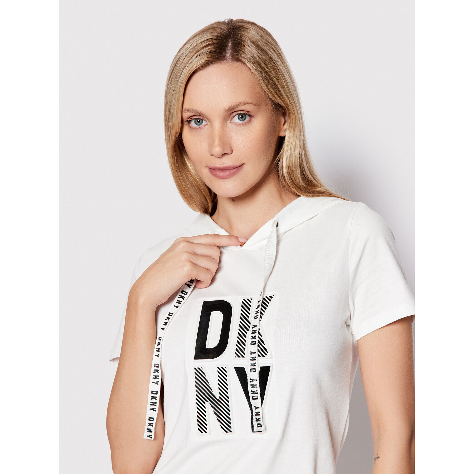 DKNY Každodenní šaty DD2A3218 Bílá Regular Fit - Pepit.cz