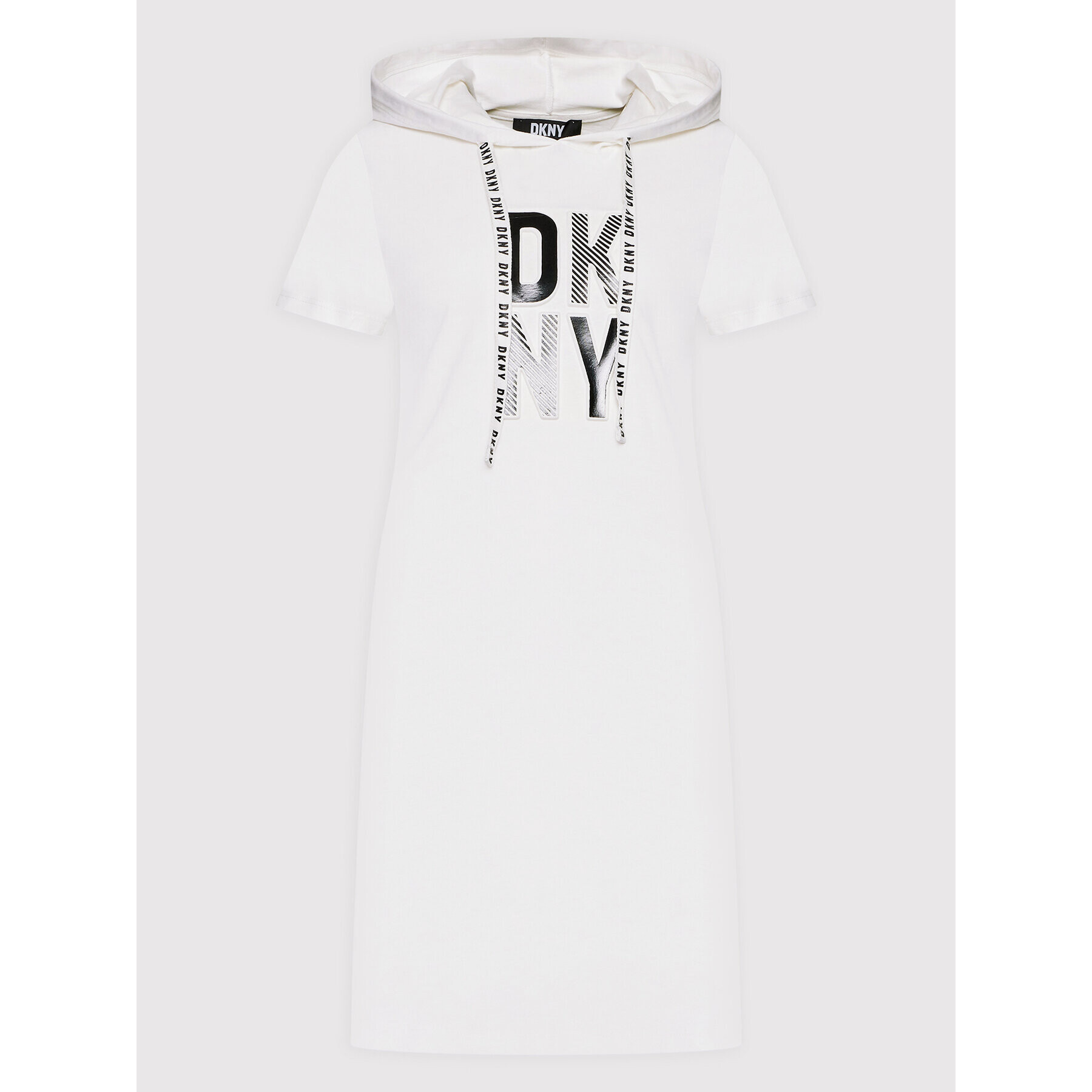 DKNY Každodenní šaty DD2A3218 Bílá Regular Fit - Pepit.cz