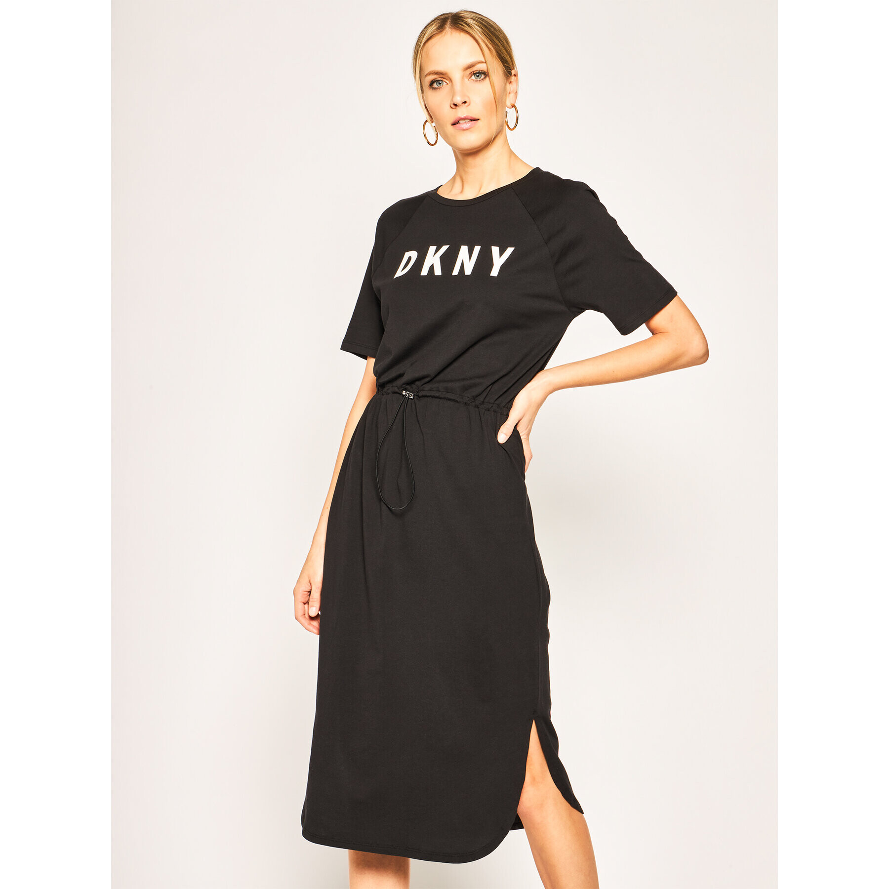 DKNY Každodenní šaty P0AD7EGQ Černá Regular Fit - Pepit.cz