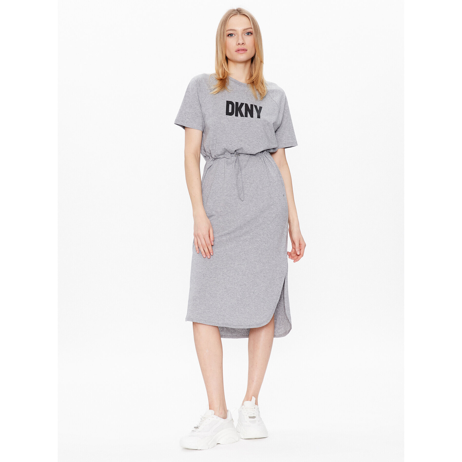 DKNY Každodenní šaty P1BD7EGQ Šedá Regular Fit - Pepit.cz