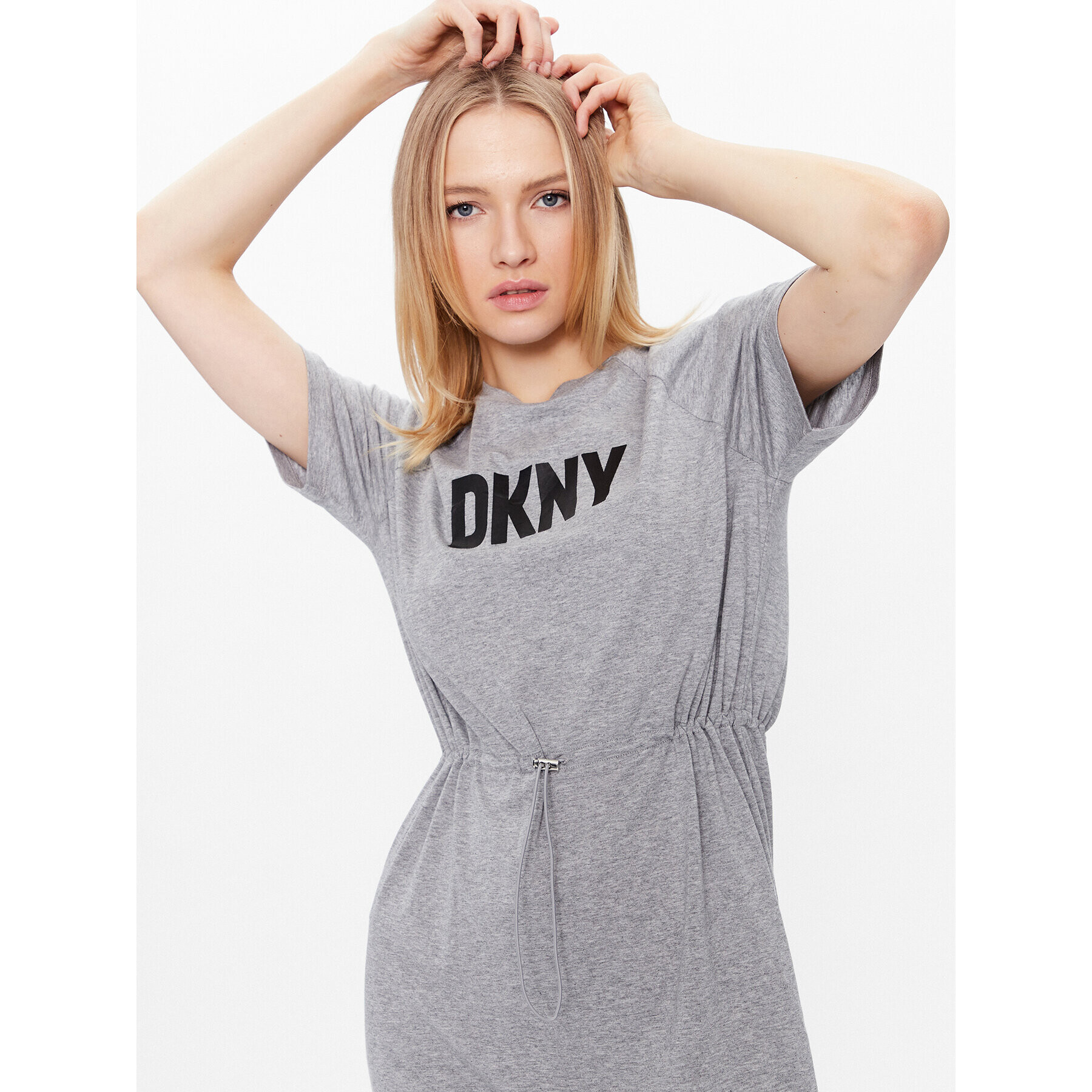 DKNY Každodenní šaty P1BD7EGQ Šedá Regular Fit - Pepit.cz