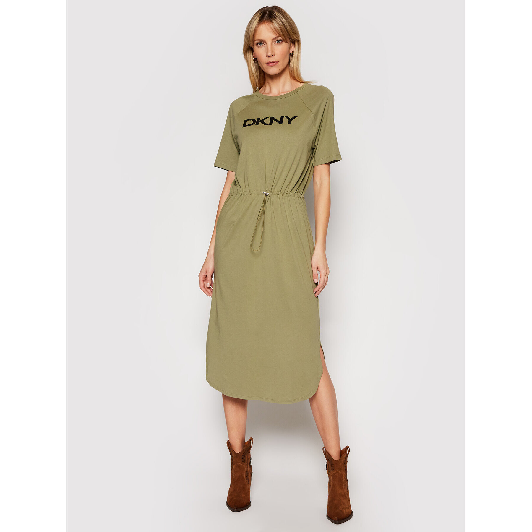 DKNY Každodenní šaty P1BD7EGQ Zelená Regular Fit - Pepit.cz