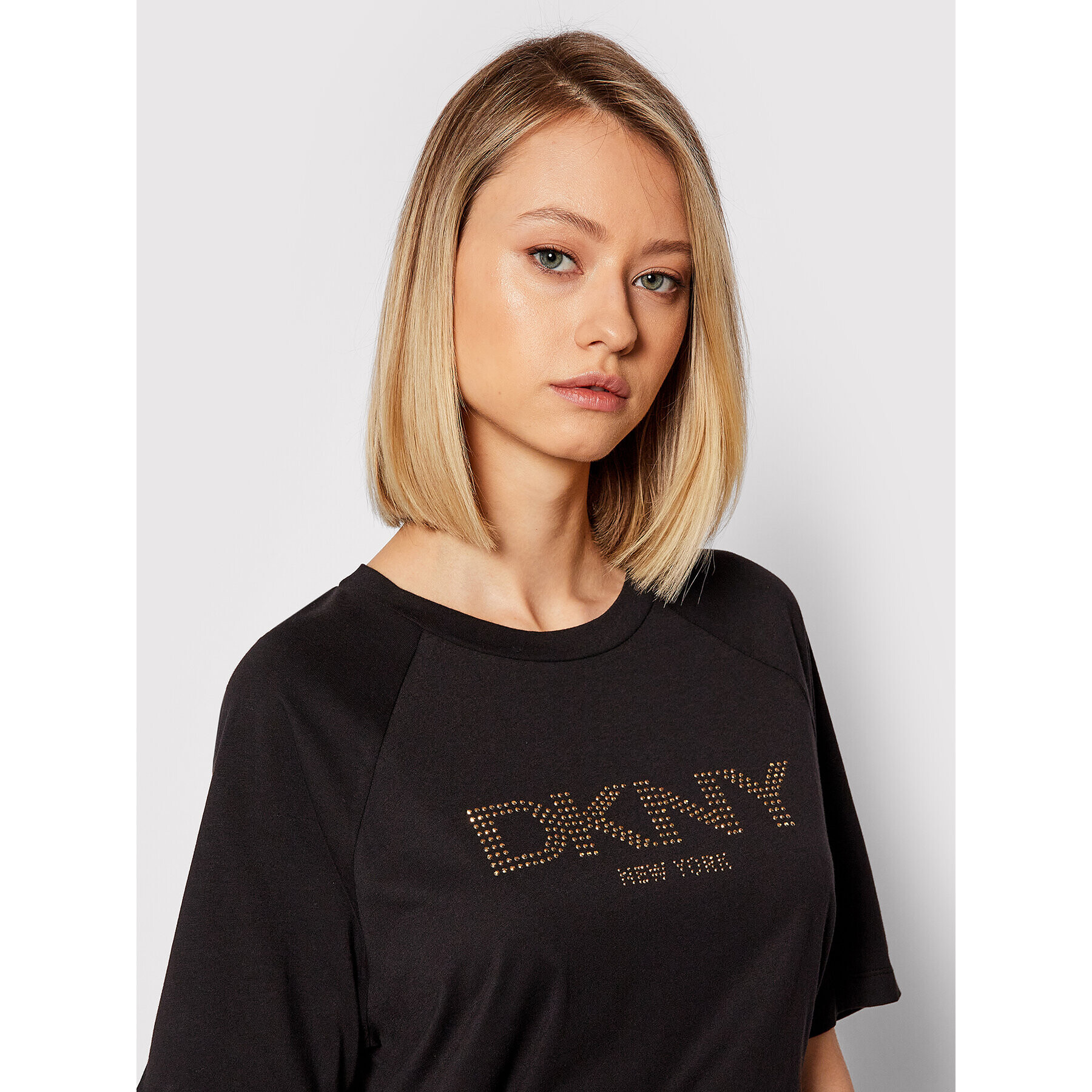 DKNY Každodenní šaty P1FTCEGQ Černá Regular Fit - Pepit.cz