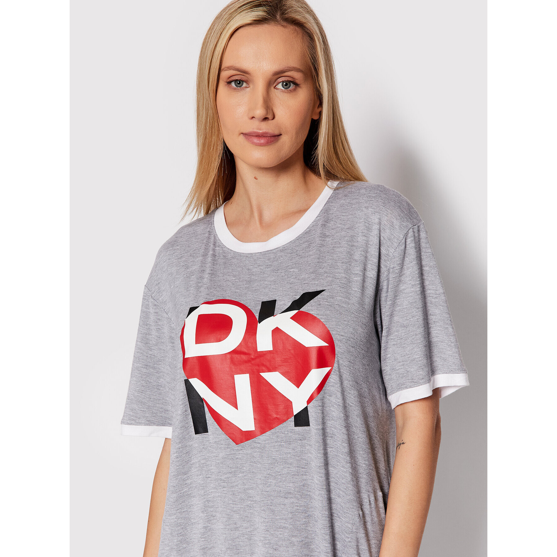 DKNY Každodenní šaty YI2322448 Šedá Regular Fit - Pepit.cz