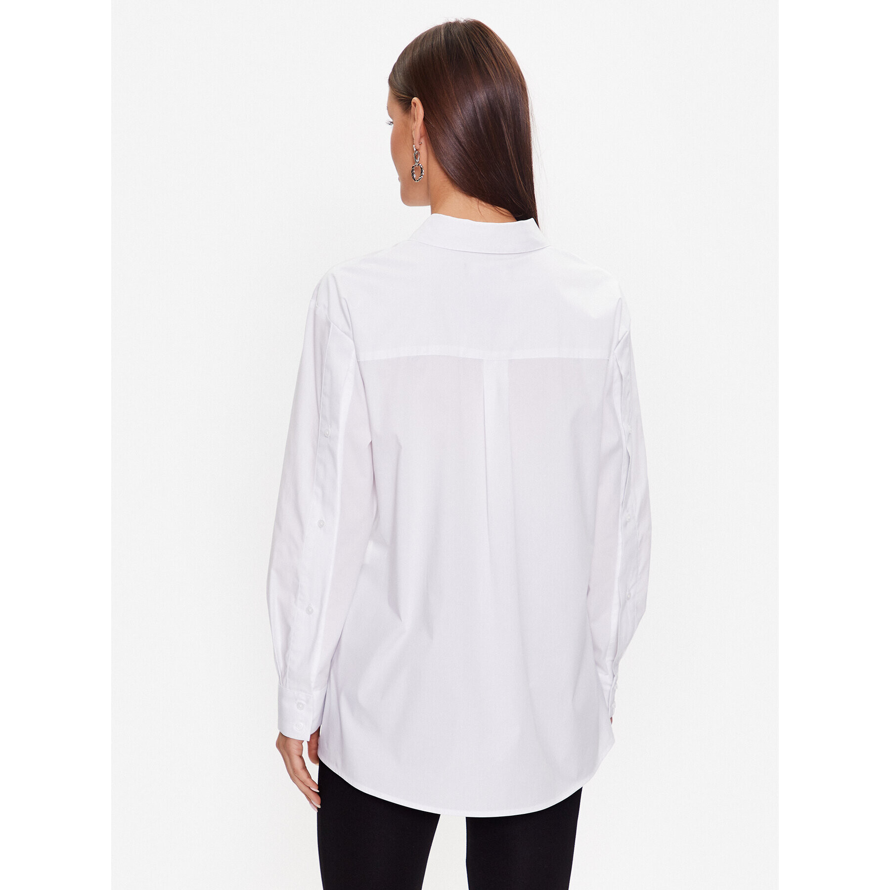 DKNY Košile P31M0RY2 Bílá Oversize - Pepit.cz