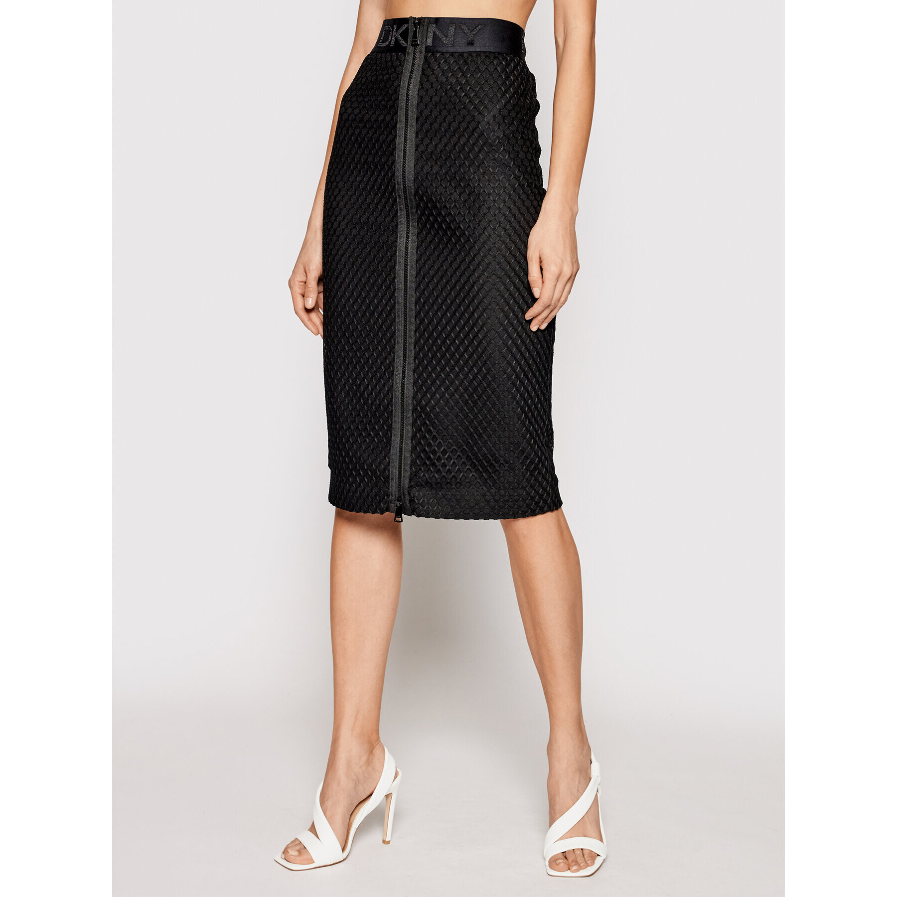 DKNY Midi sukně P1ANGZ92 Černá Regular Fit - Pepit.cz