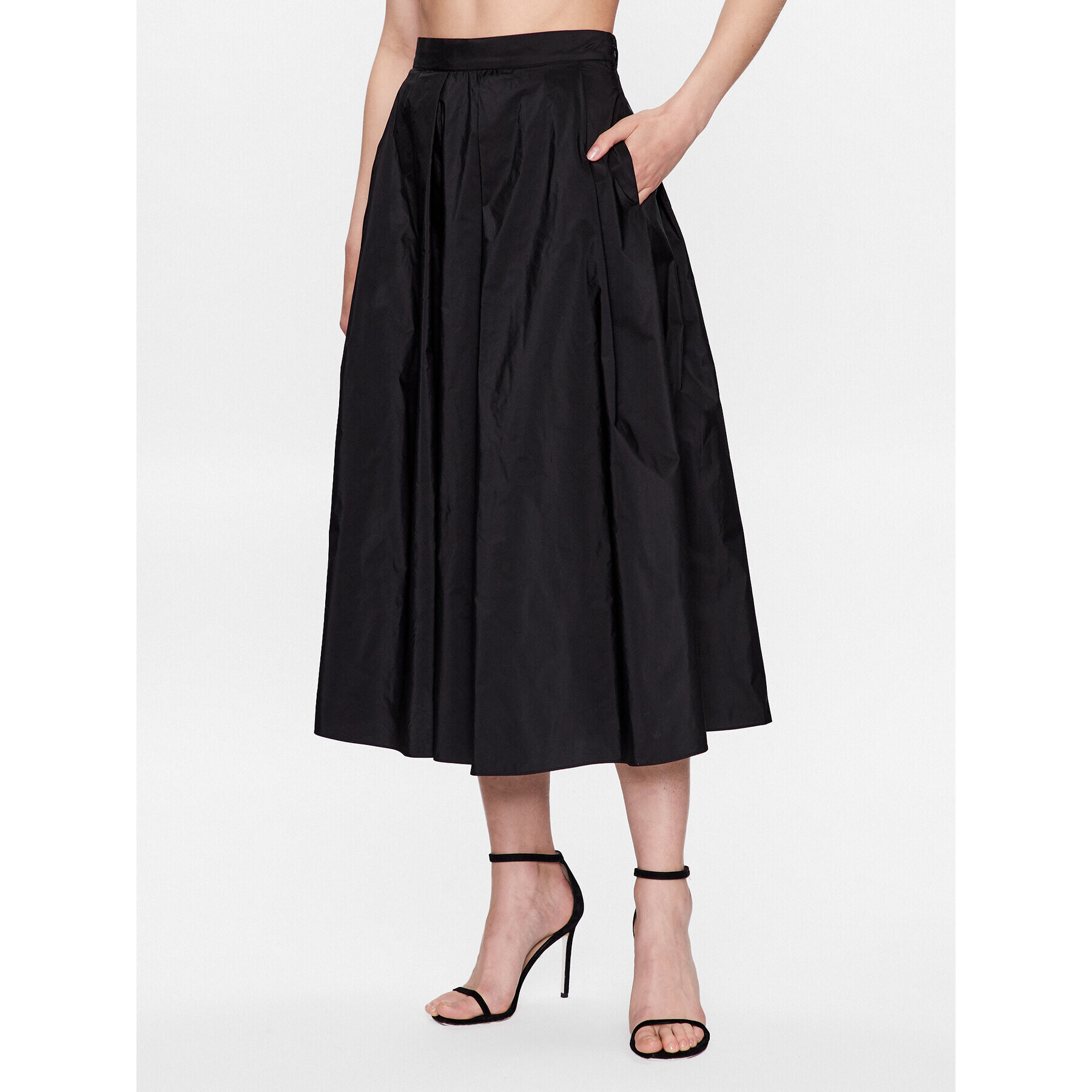 DKNY Midi sukně P3ANTQBY Černá Regular Fit - Pepit.cz