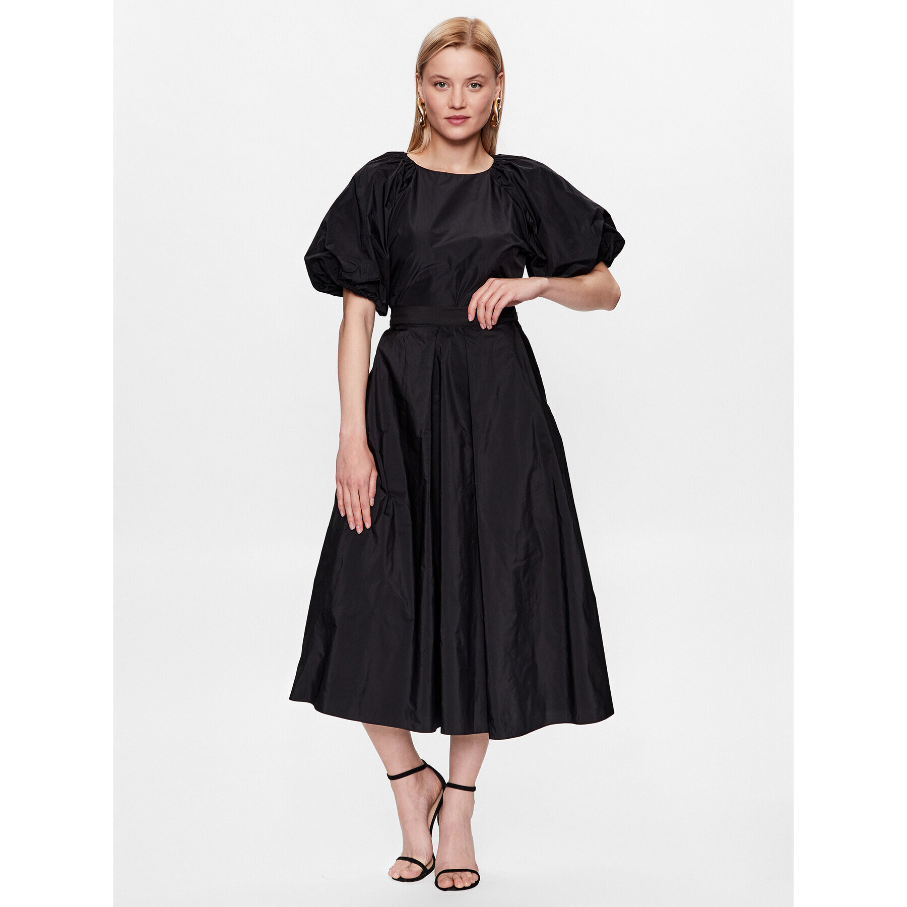 DKNY Midi sukně P3ANTQBY Černá Regular Fit - Pepit.cz