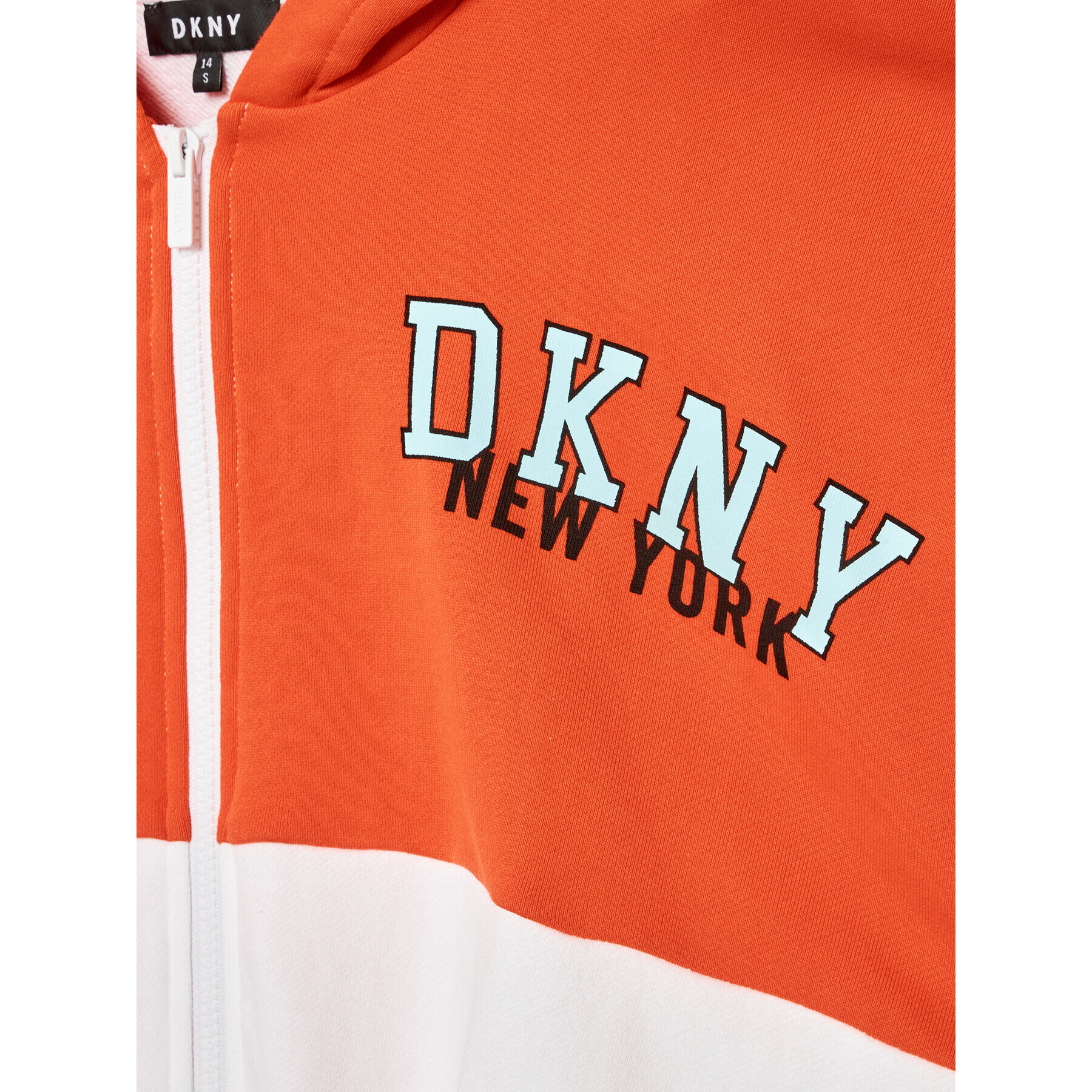 DKNY Mikina D35S15 M Bílá Regular Fit - Pepit.cz