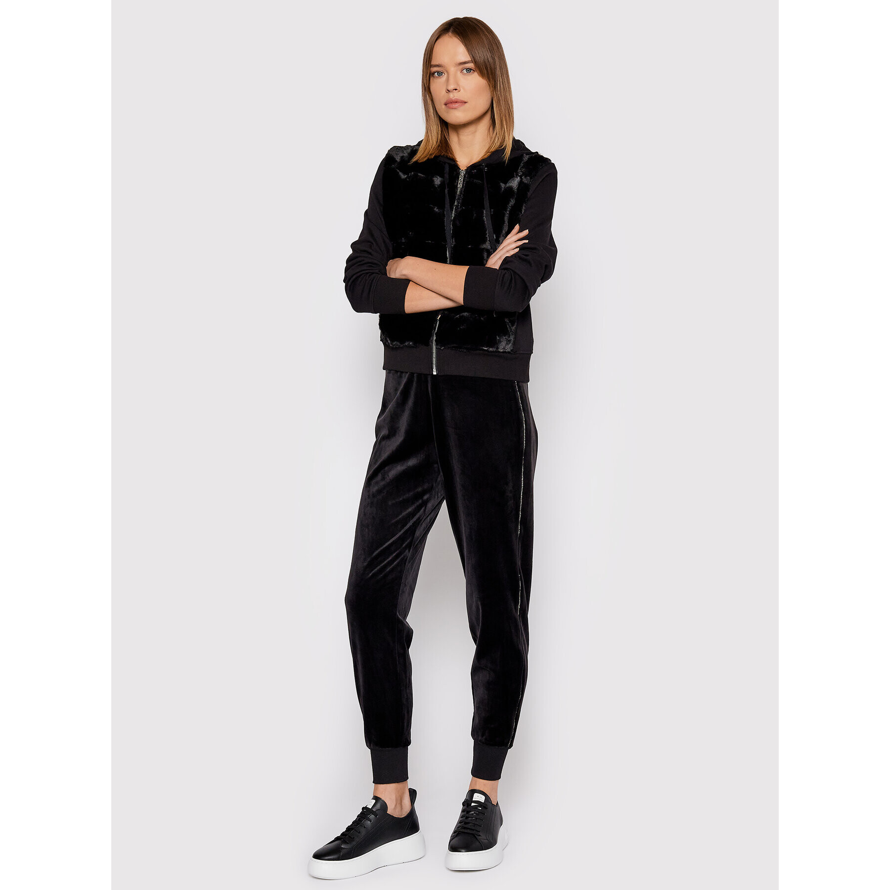 DKNY Mikina P1MHSKOP Černá Regular Fit - Pepit.cz