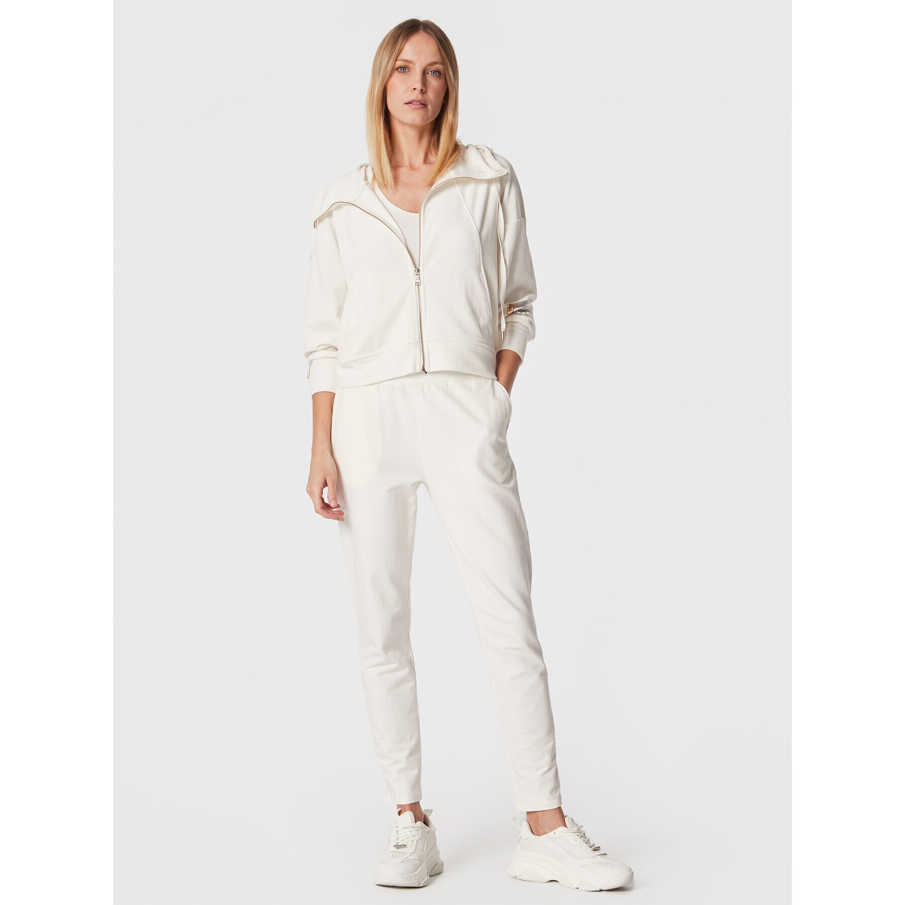 DKNY Mikina P2MHFHLI Béžová Regular Fit - Pepit.cz