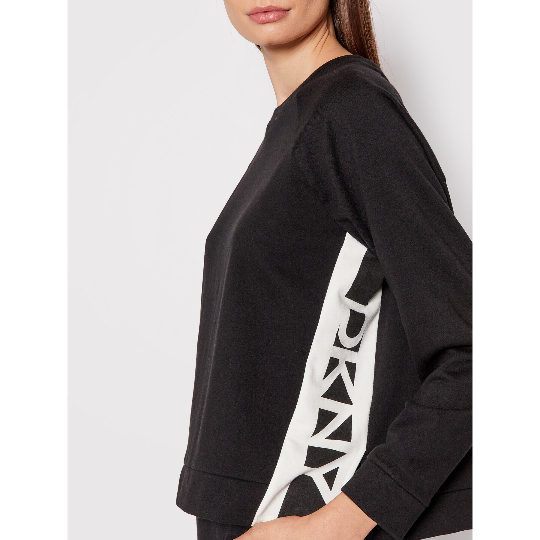 DKNY Mikina YI2422484 Černá Relaxed Fit - Pepit.cz